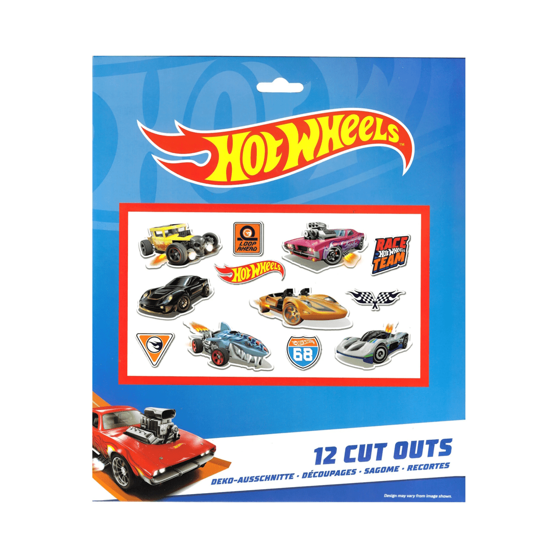 2 Amscan Hot Wheels Cutout Wall Decorations Pack of 12, 2 of 3