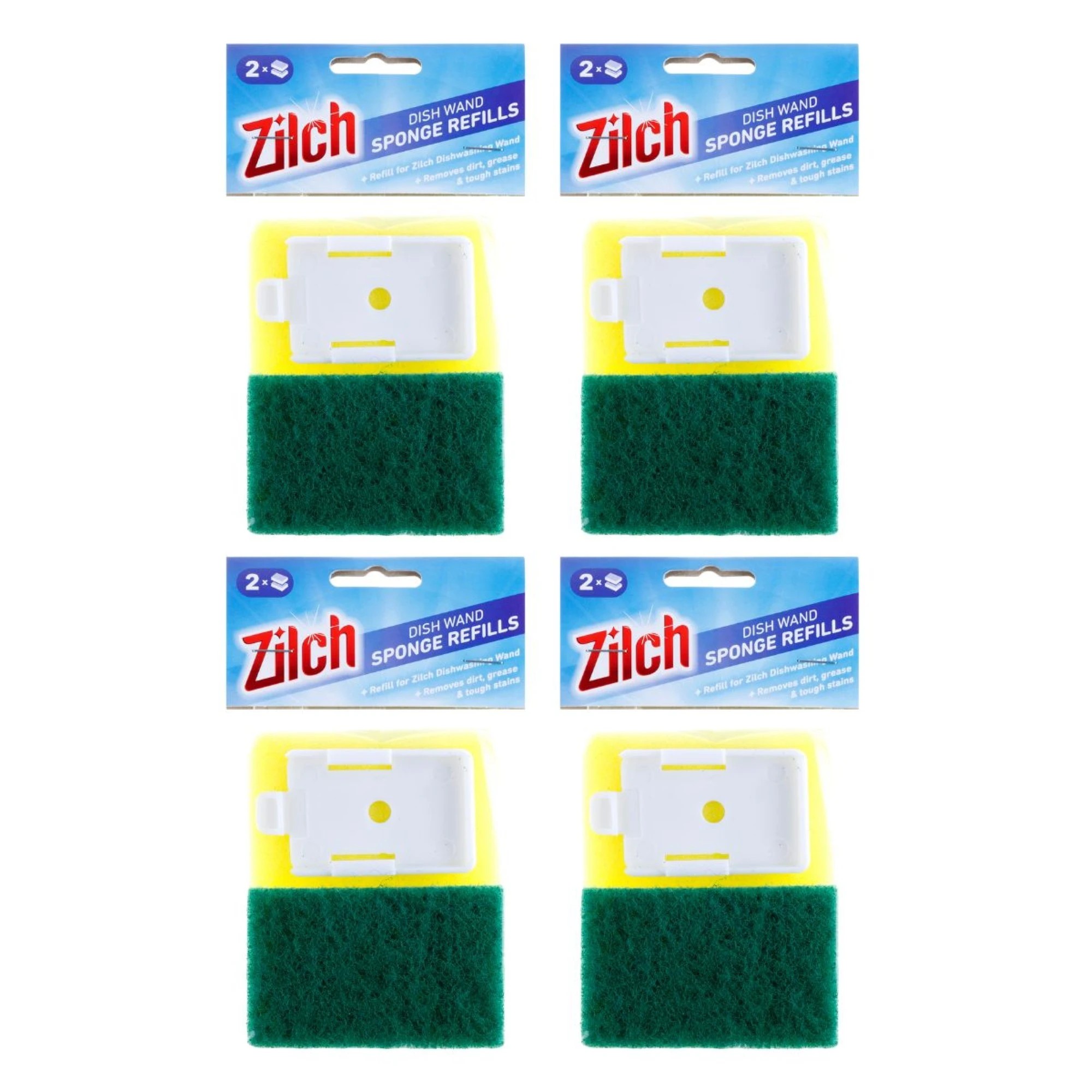 1 Zilch Dishwashing Wand Refill Pk 2  x4, 1 of 1