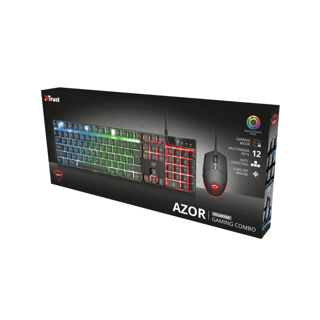 8 Trust International Trust GXT838 Azor Wired RGB Gaming Mouse and Keyboard Combo - Black, 8 of 10