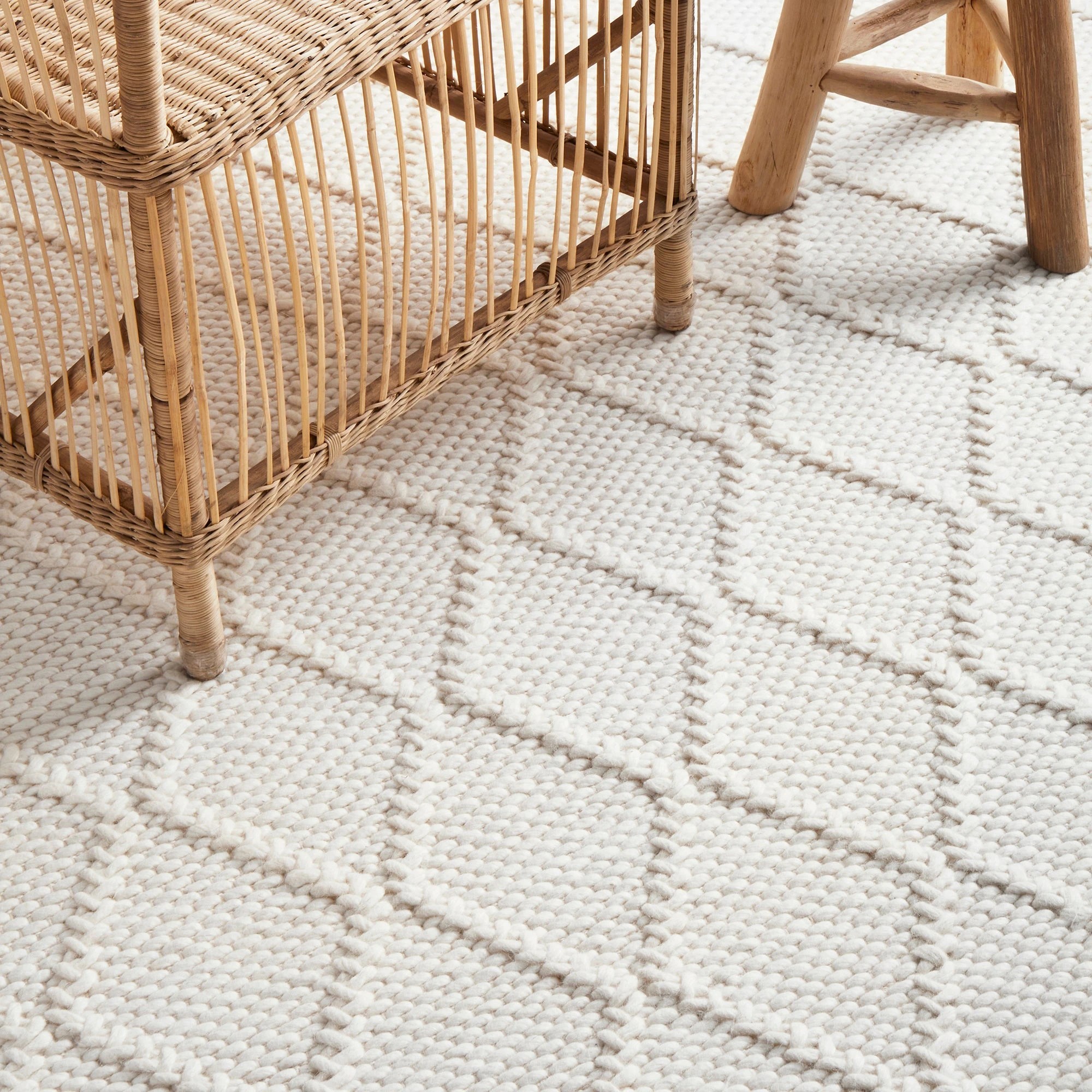 5 Common Ground Rugs Valor 400x300cm - Extra Extra Large Hand Loomed Wool Floor Rug - White, 5 of 10