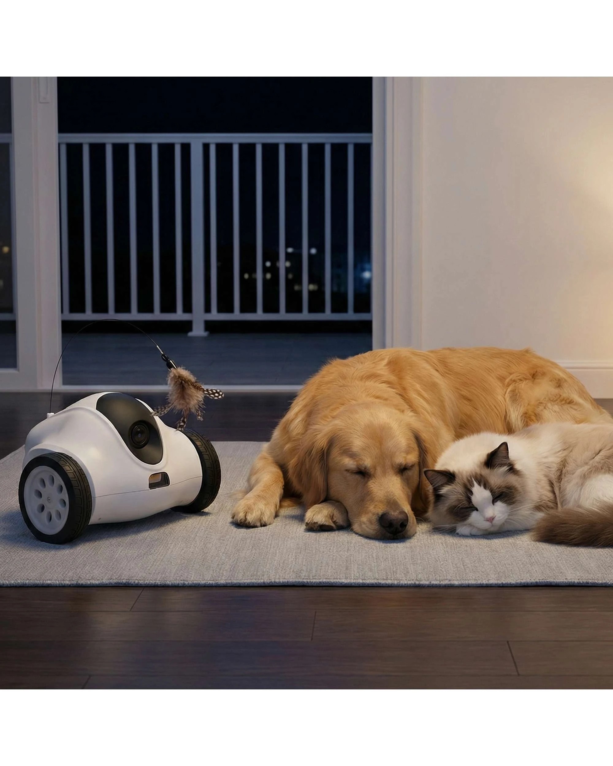 3 Advwin Pet Robot Camera with Interactive Teaser Pet Camera Home Security, 3 of 7