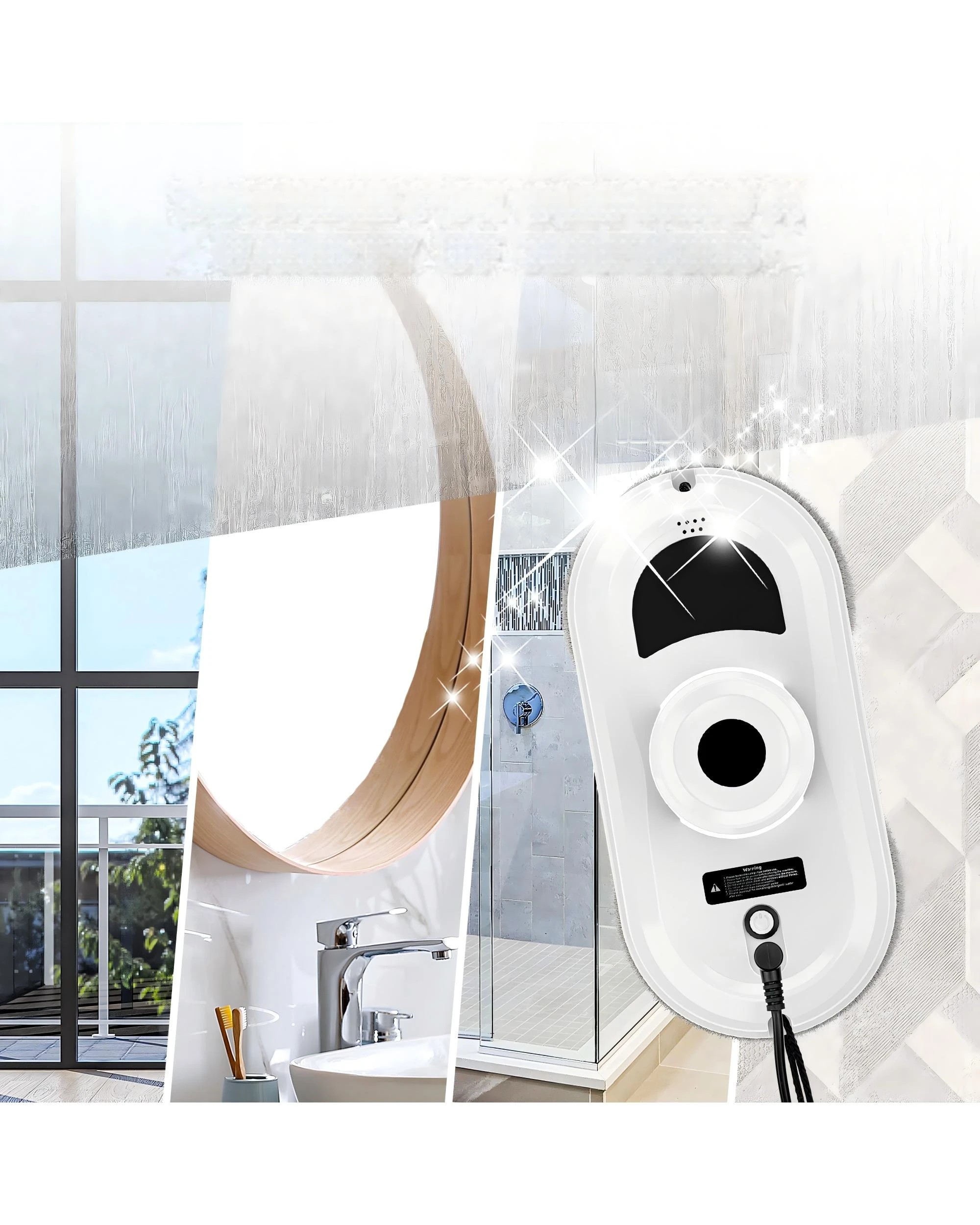 7 Advwin Window Cleaner Robot, 2800pa Automatic Window Cleaning Vacuum Robotic With Remote, Suitable For Glass Window Tile, 7 of 7