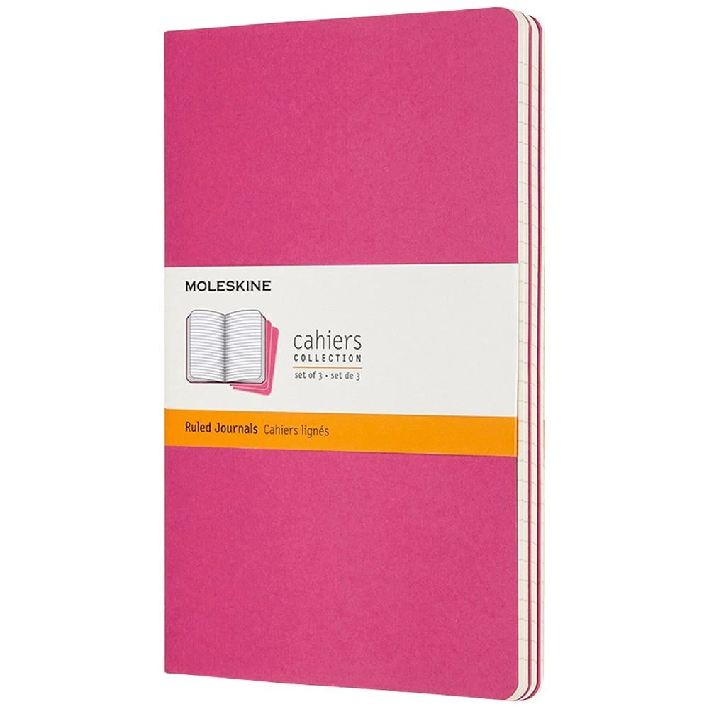 2 Moleskine Cahier Ruled Notebook Pink 3 Pack, 2 of 5