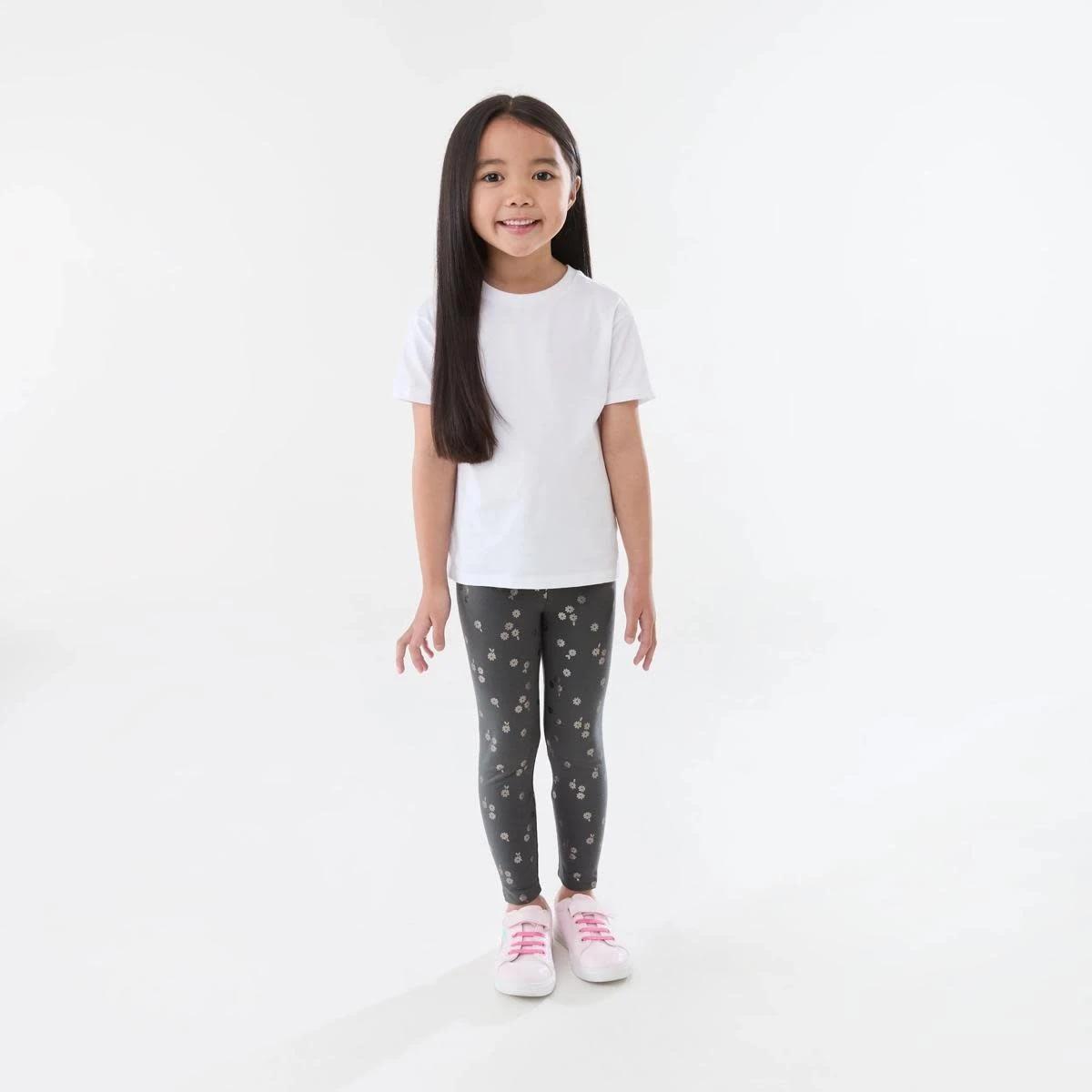 4 Foil Leggings SILVER PETALS DARK MAGNET, 4 of 5