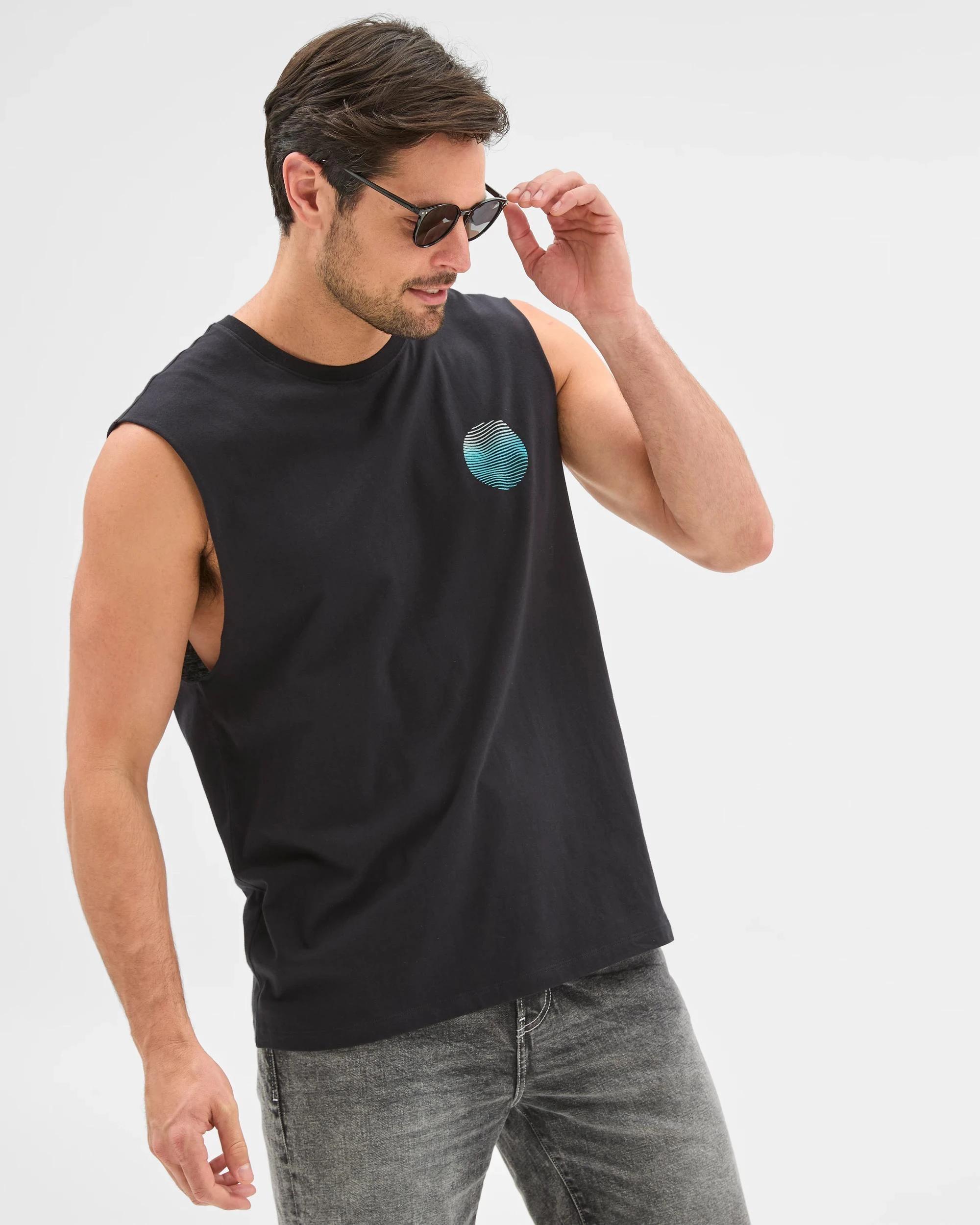 3 Target Australian Cotton Tank Top BLACK, 3 of 6