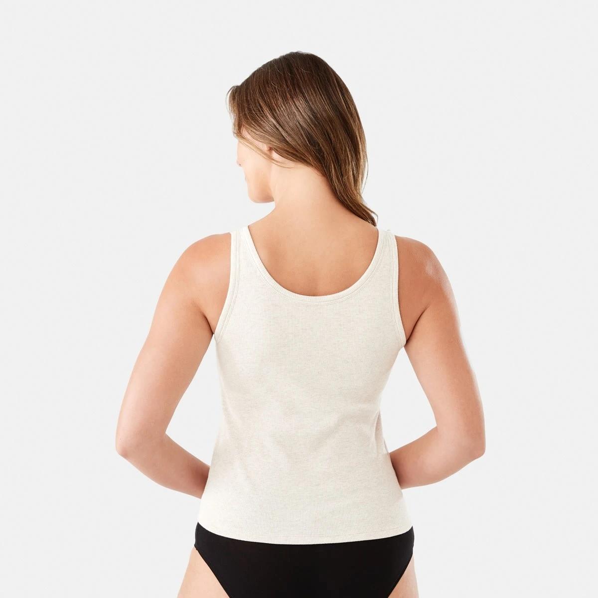 3 Shelf Bra Tank Top BEIGE MARLE, 3 of 6