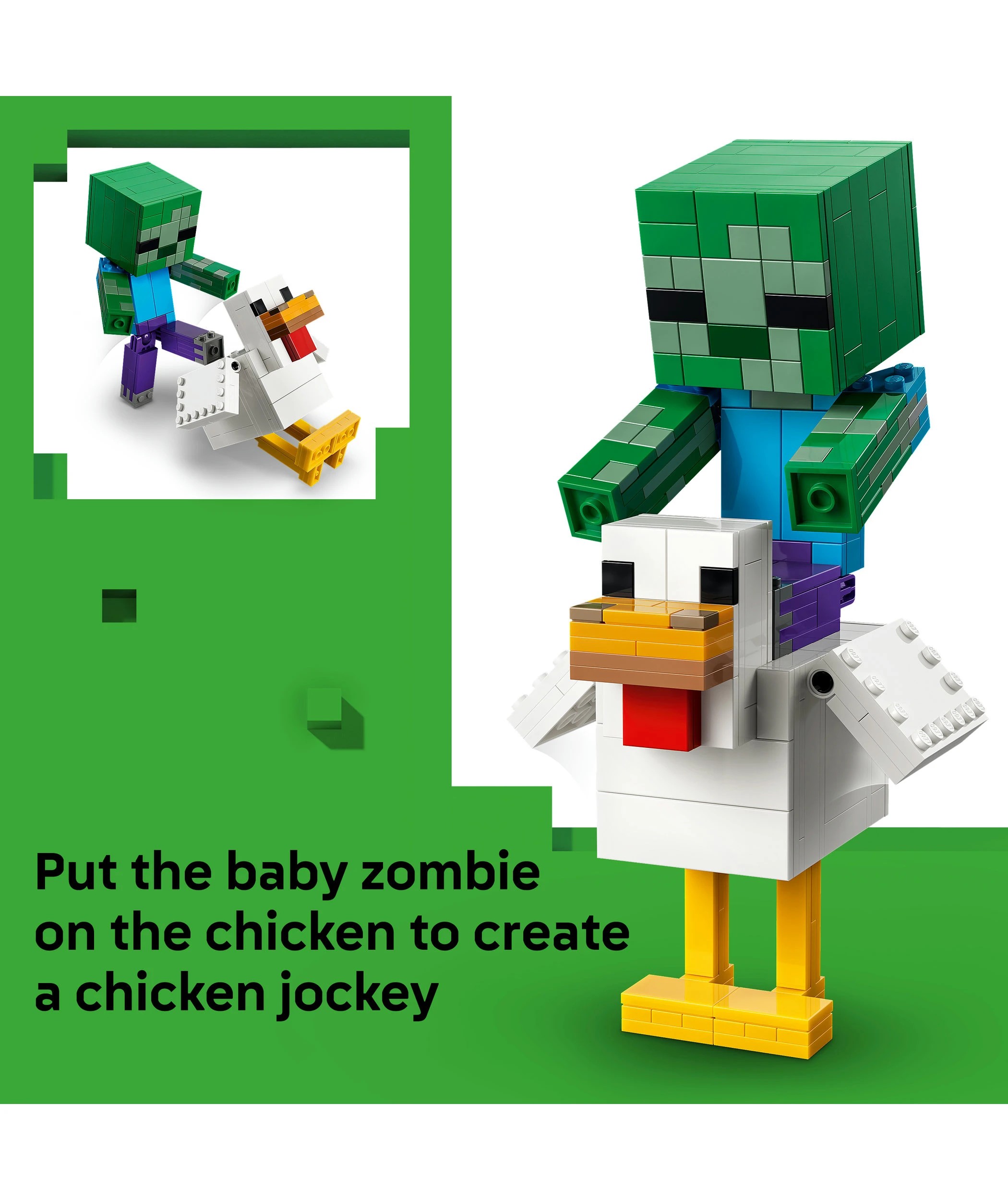 4 LEGO Minecraft Chicken Jockey 21582, 4 of 10