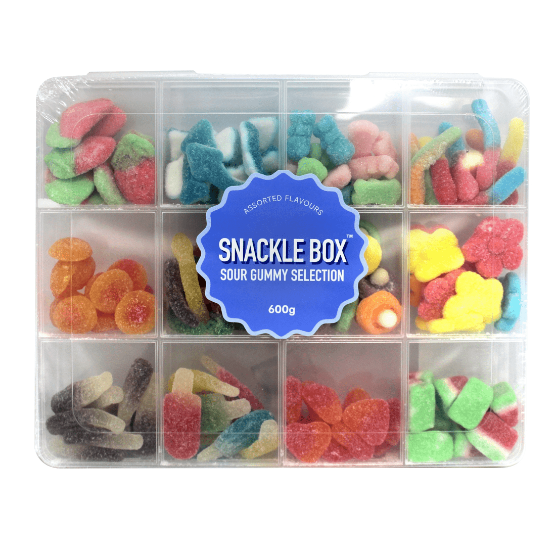 1 Snackle Box Sour Gummy Selection 600g, 1 of 2