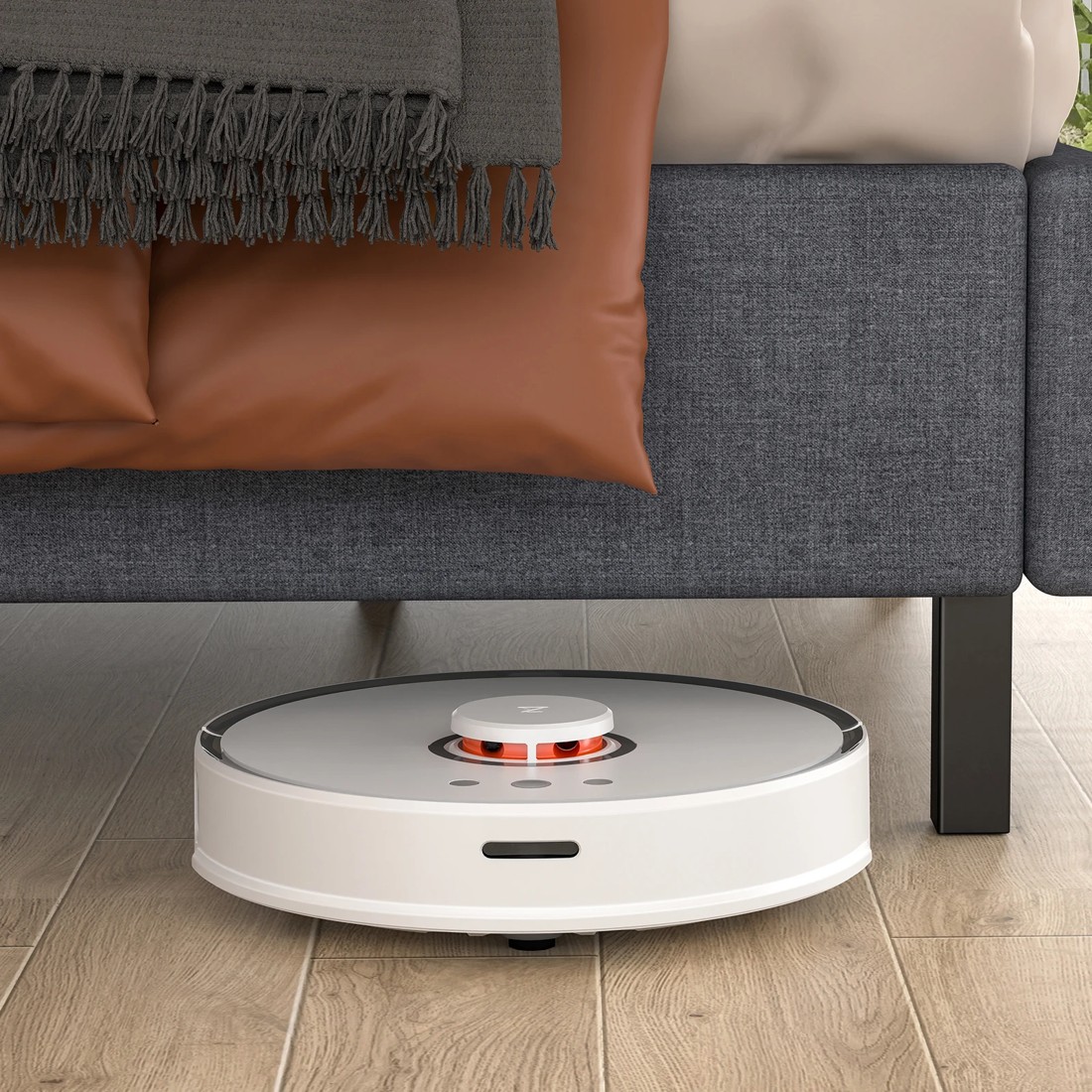 8 Alfordson Bed Frame King Size Mattress Base Foundation Fabric Basel - Grey, 8 of 10