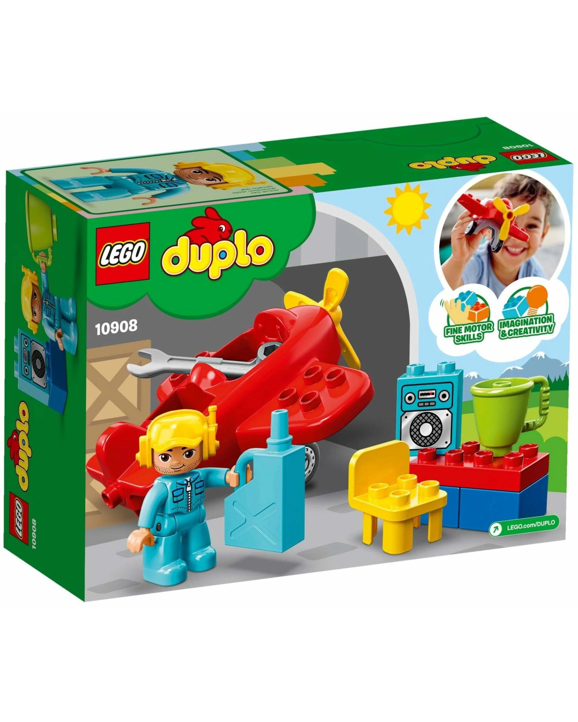 4 LEGO 10908 DUPLO Plane Toy for Toddlers with Pilot Figure, 4 of 5