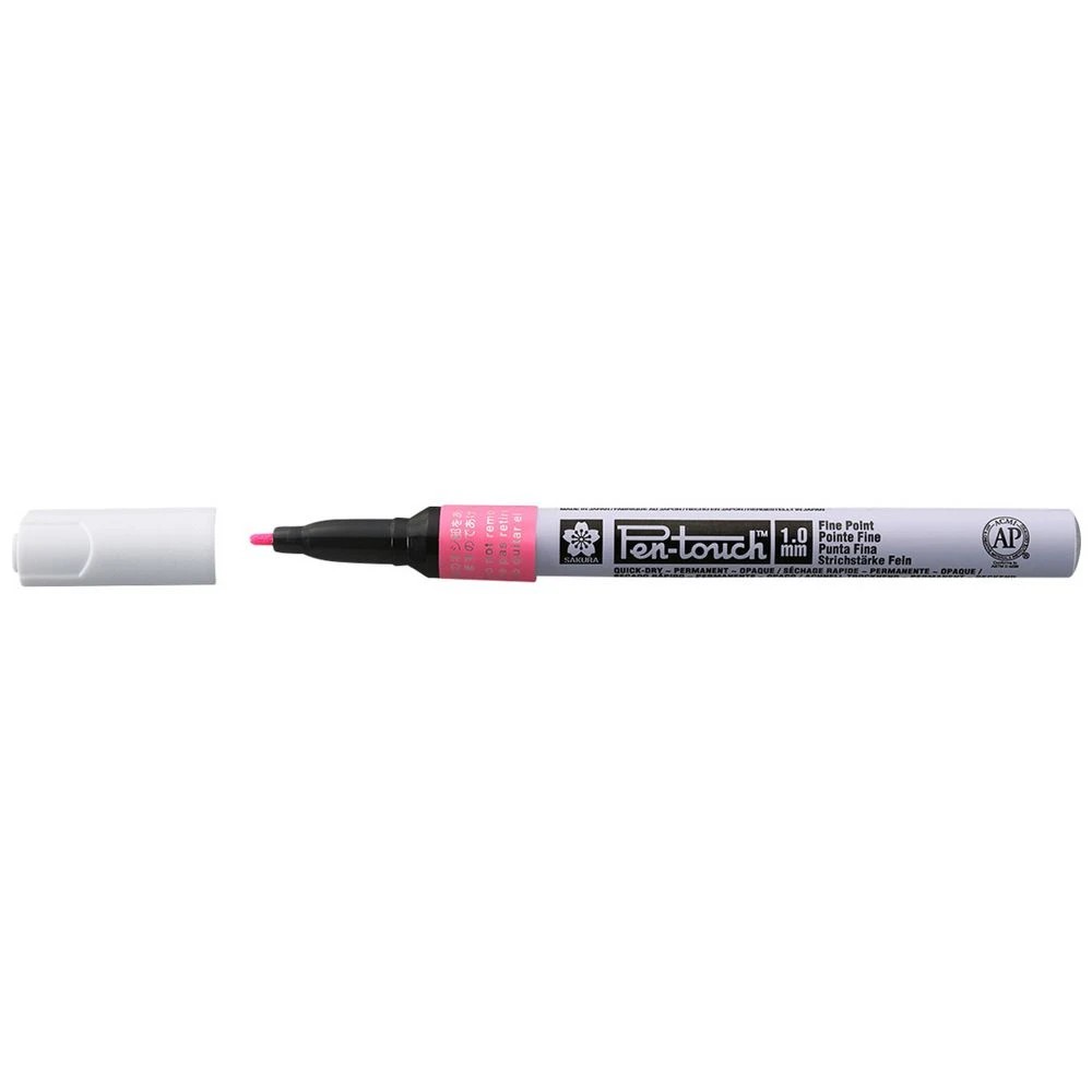 1 Sakura Pen-touch Paint Marker 1mm Fluro Pink, 1 of 5