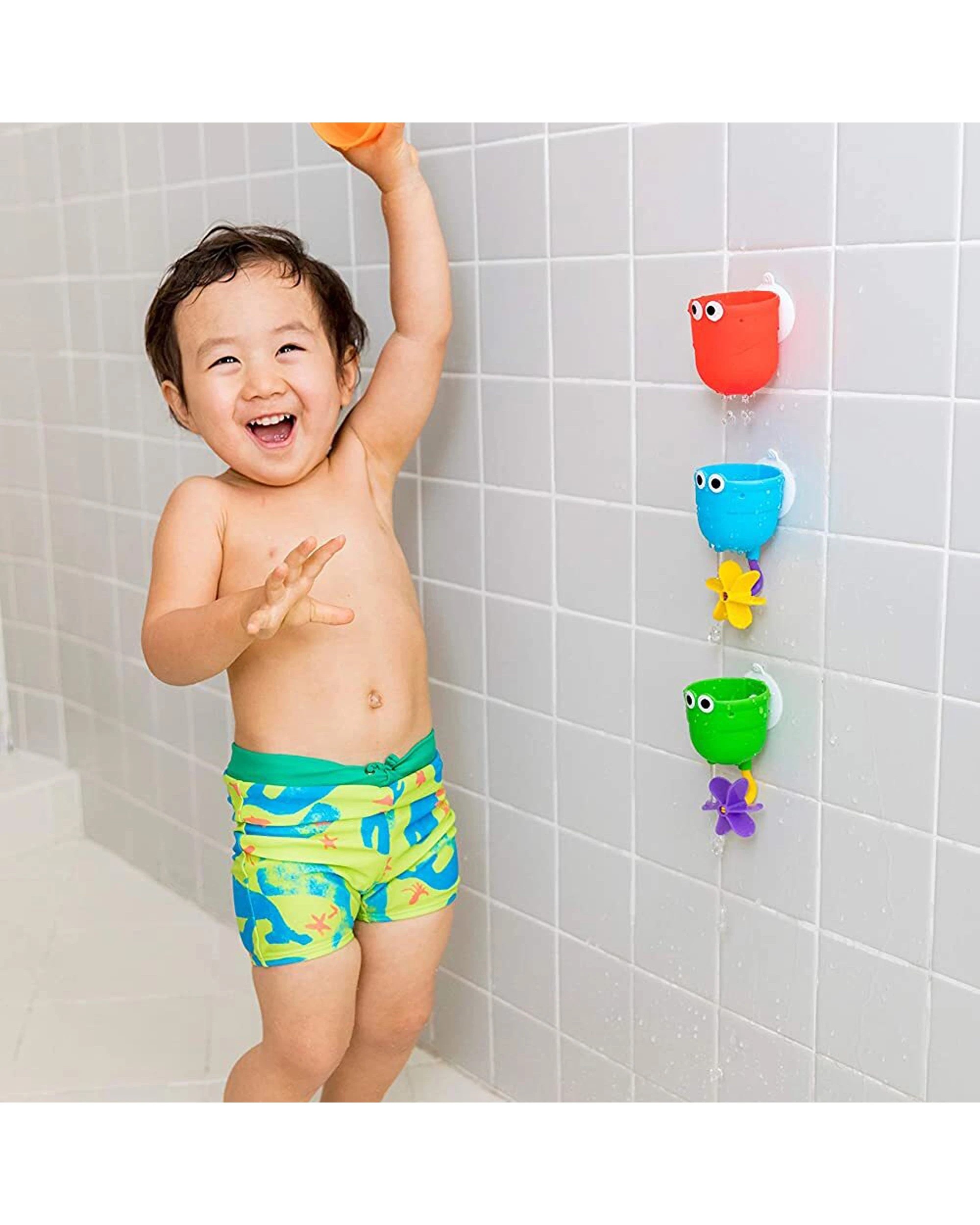 2 Munchkin Falls Baby Toddler Bath Water Cup Toy With Suction Cups 12 Months - Multi, 2 of 7