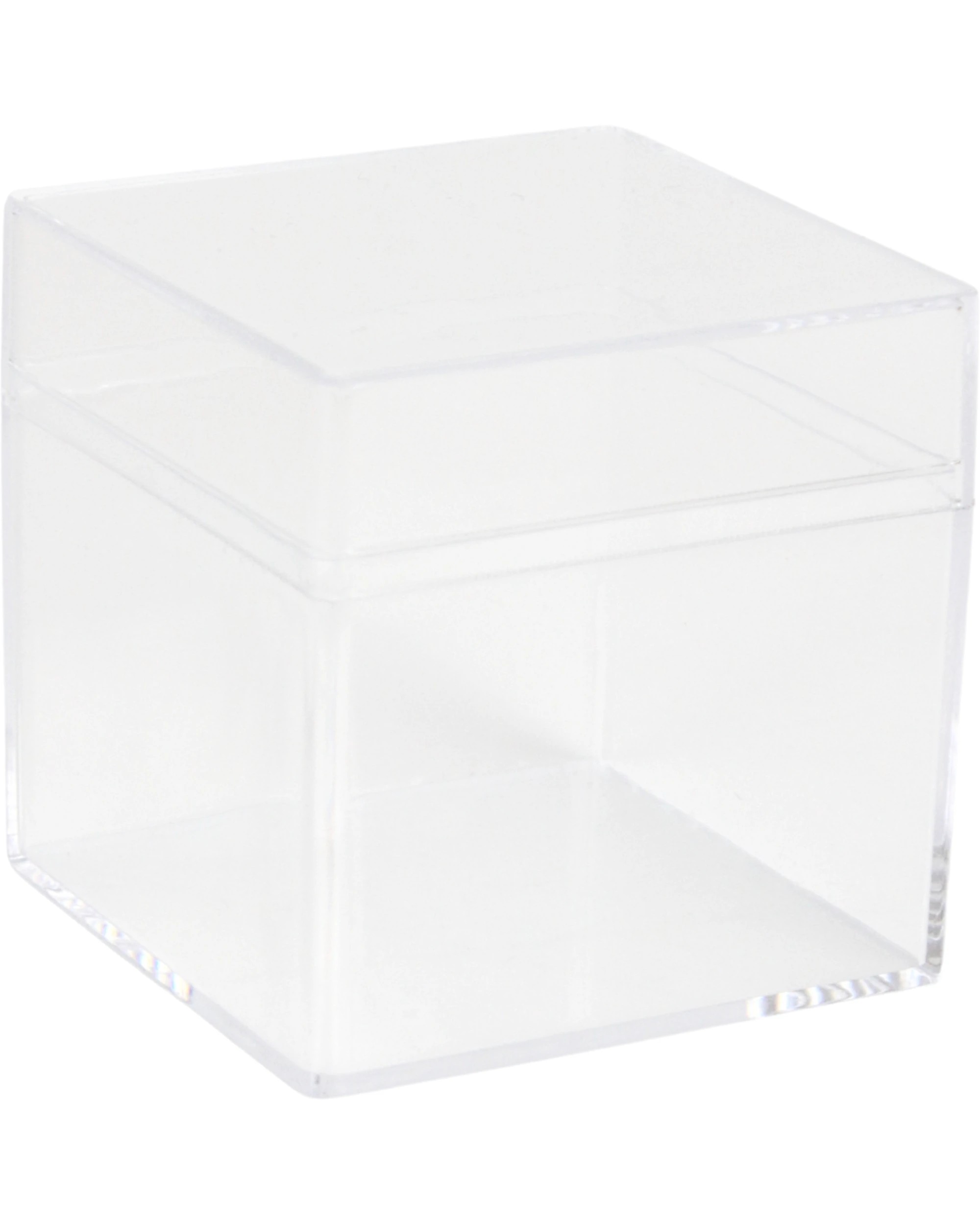 1 Party Maker Mini Plastic Box With Lid 6cm - Clear, 1 of 3
