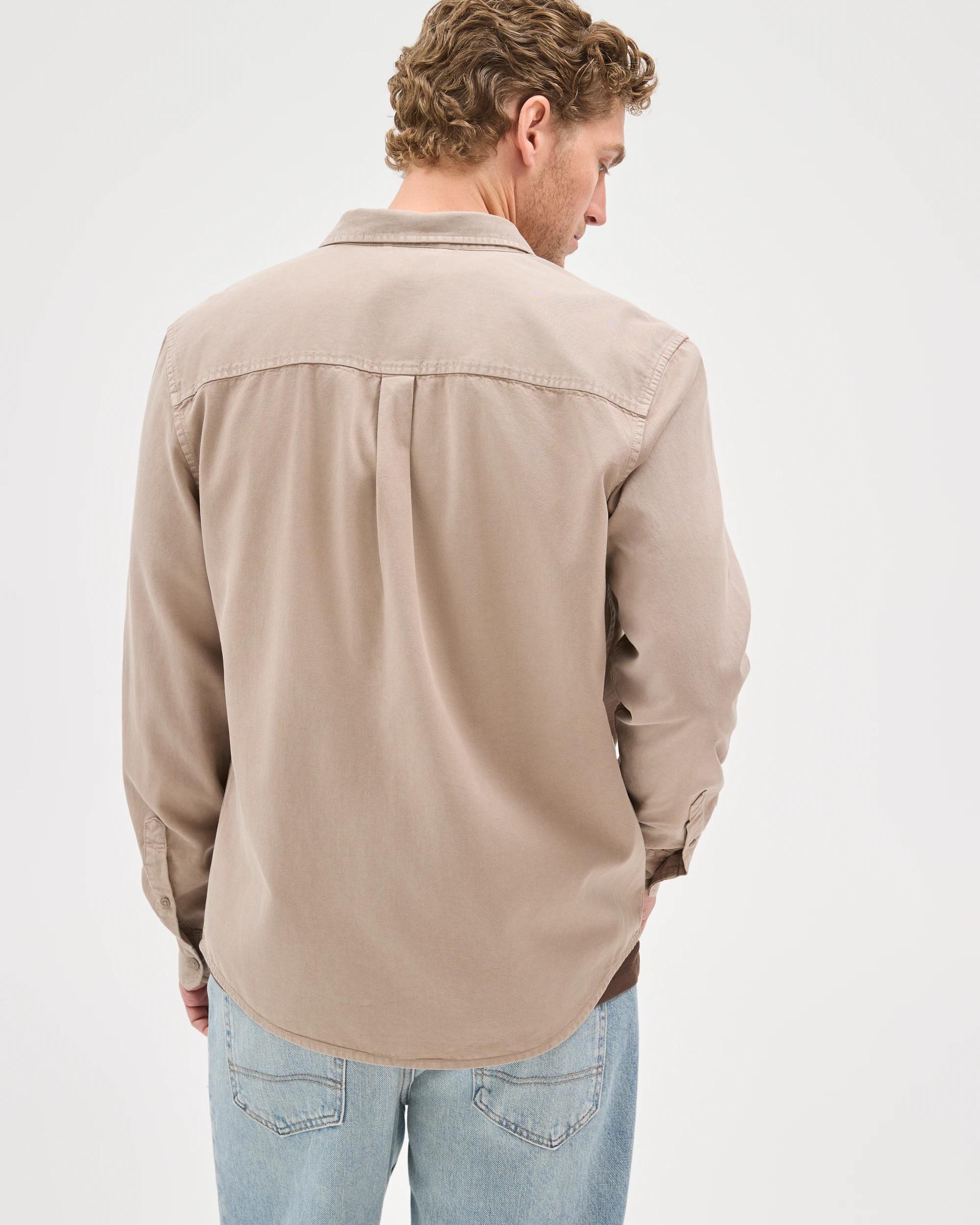 8 Target Man Long Sleeve Washed Shirt ELEPHANT, 8 of 8
