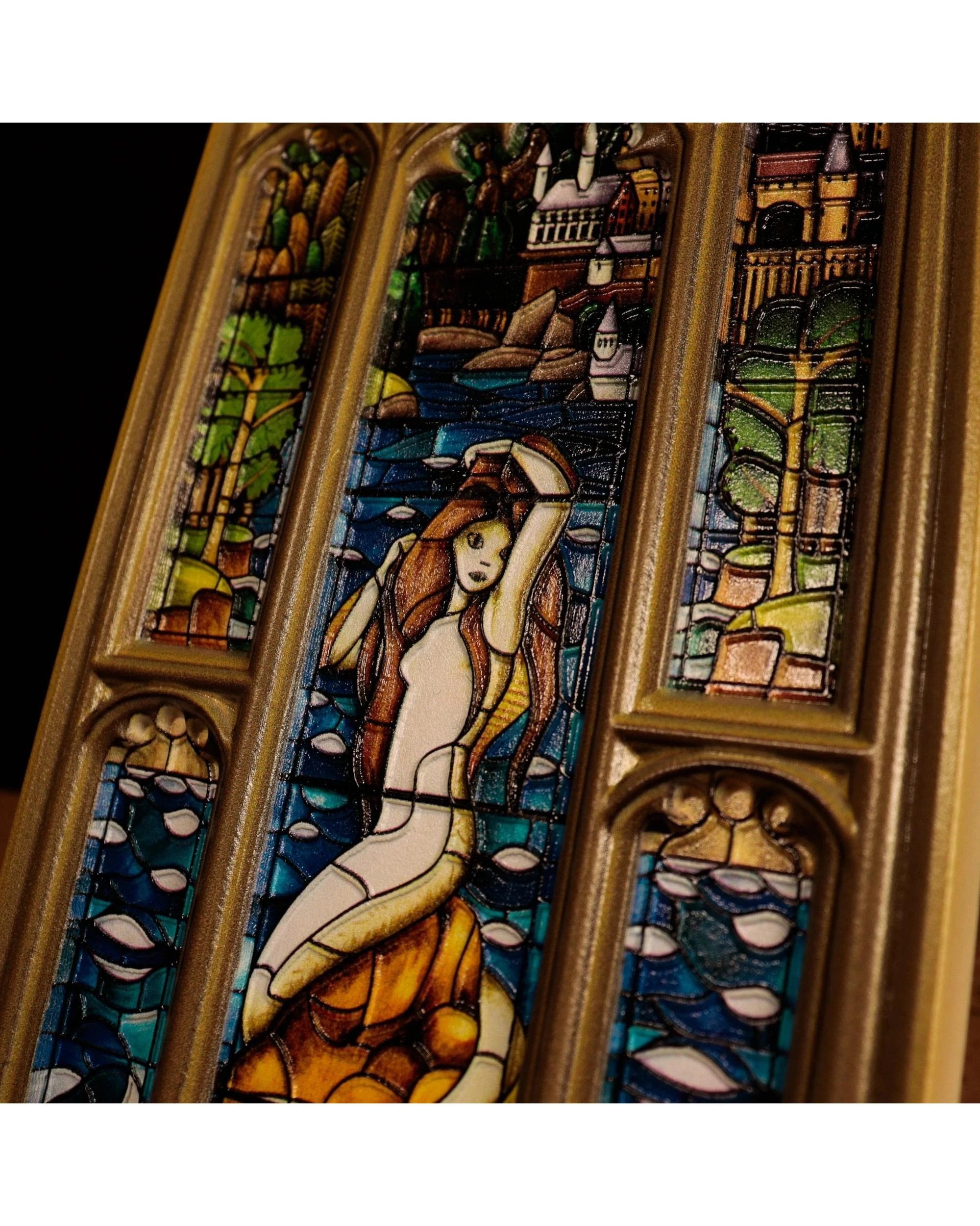 10 Fanattik Harry Potter Mermaid Stained Glass Window Resin Plaque, 10 of 10