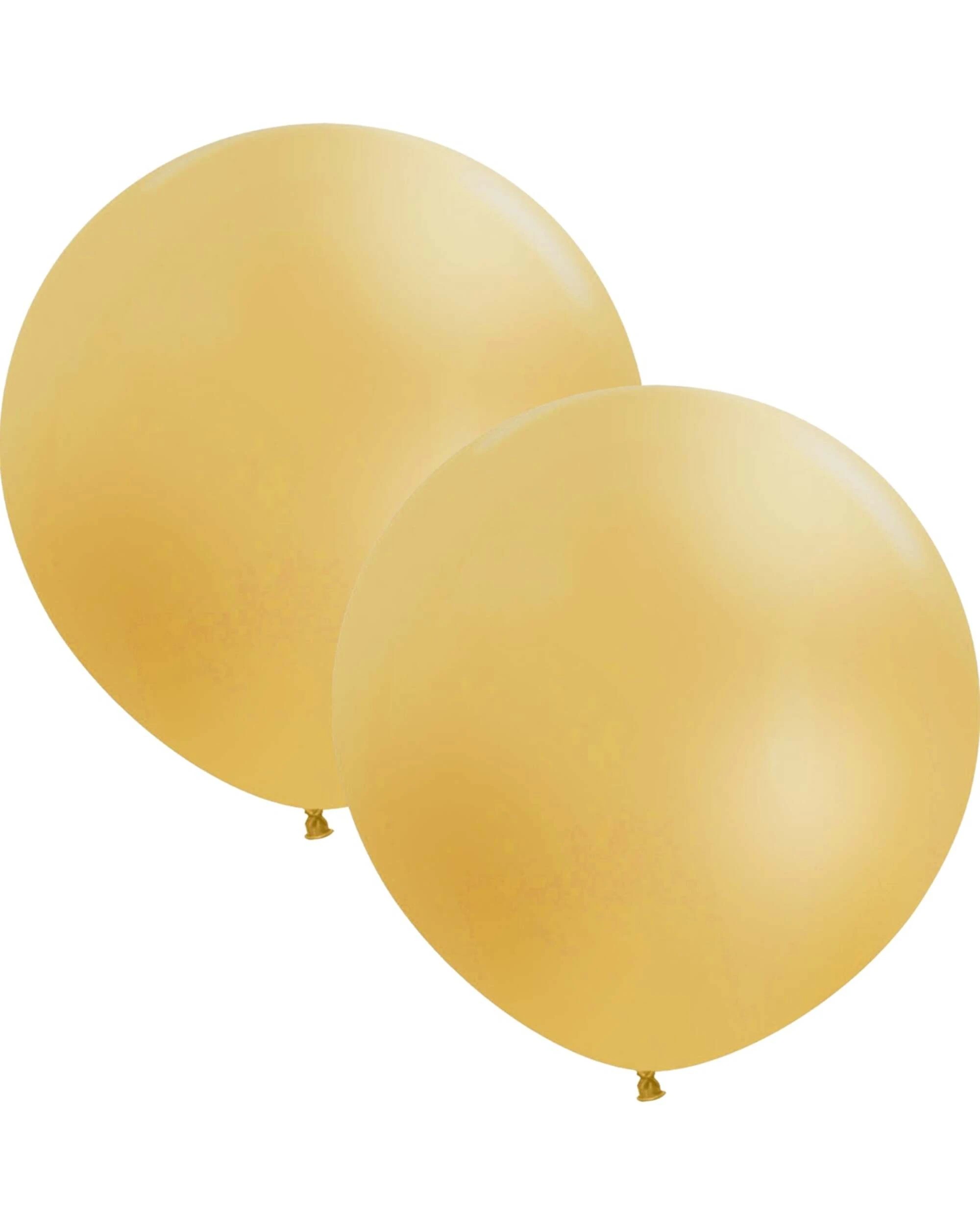 1 Five Star Jumbo 60cm Shimmer Balloon Round Pack of 2 - Gold, 1 of 2