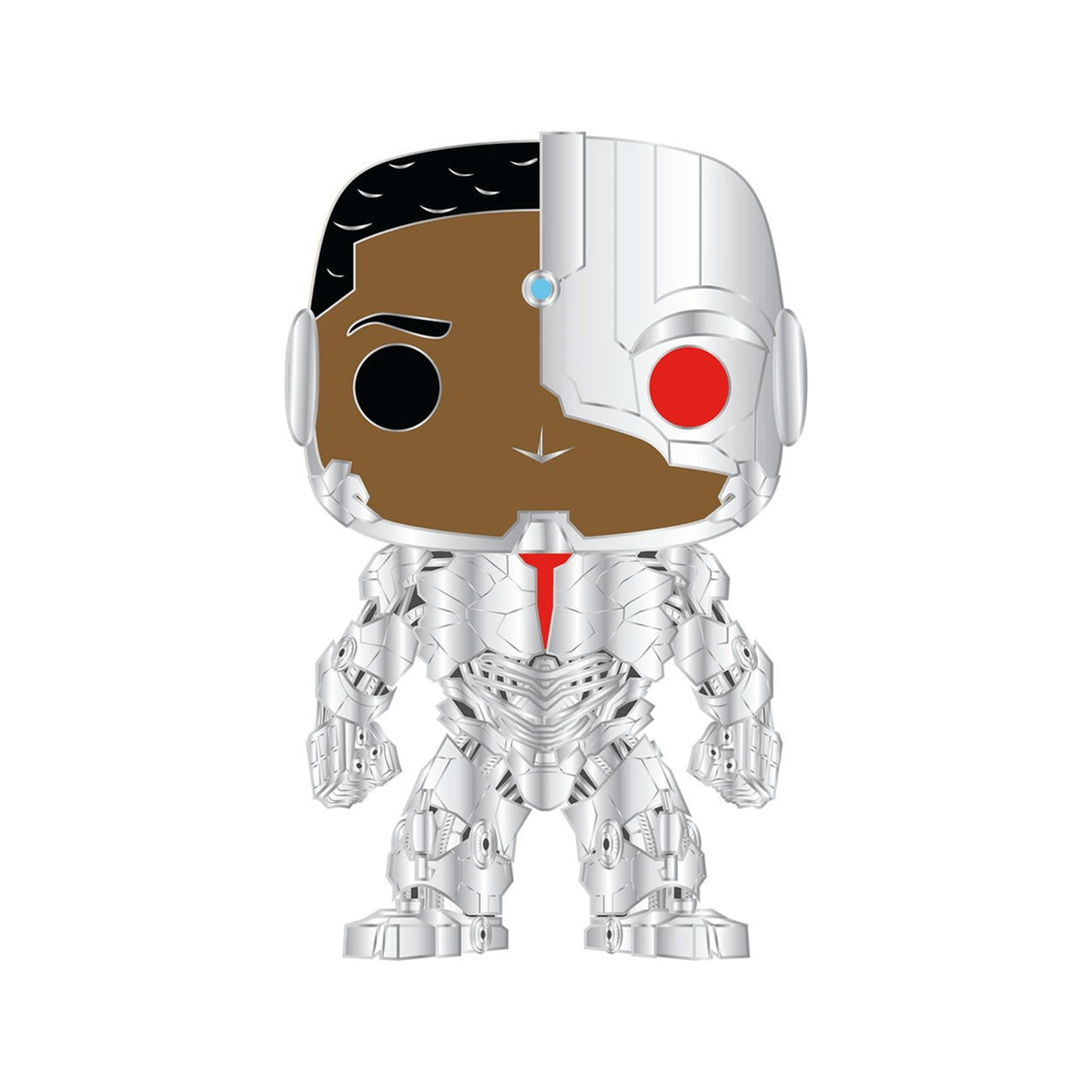 1 POP Justice League Cyborg Pop Enamel Pin 10cm Collectible 12 Years Plus - Multi, 1 of 3