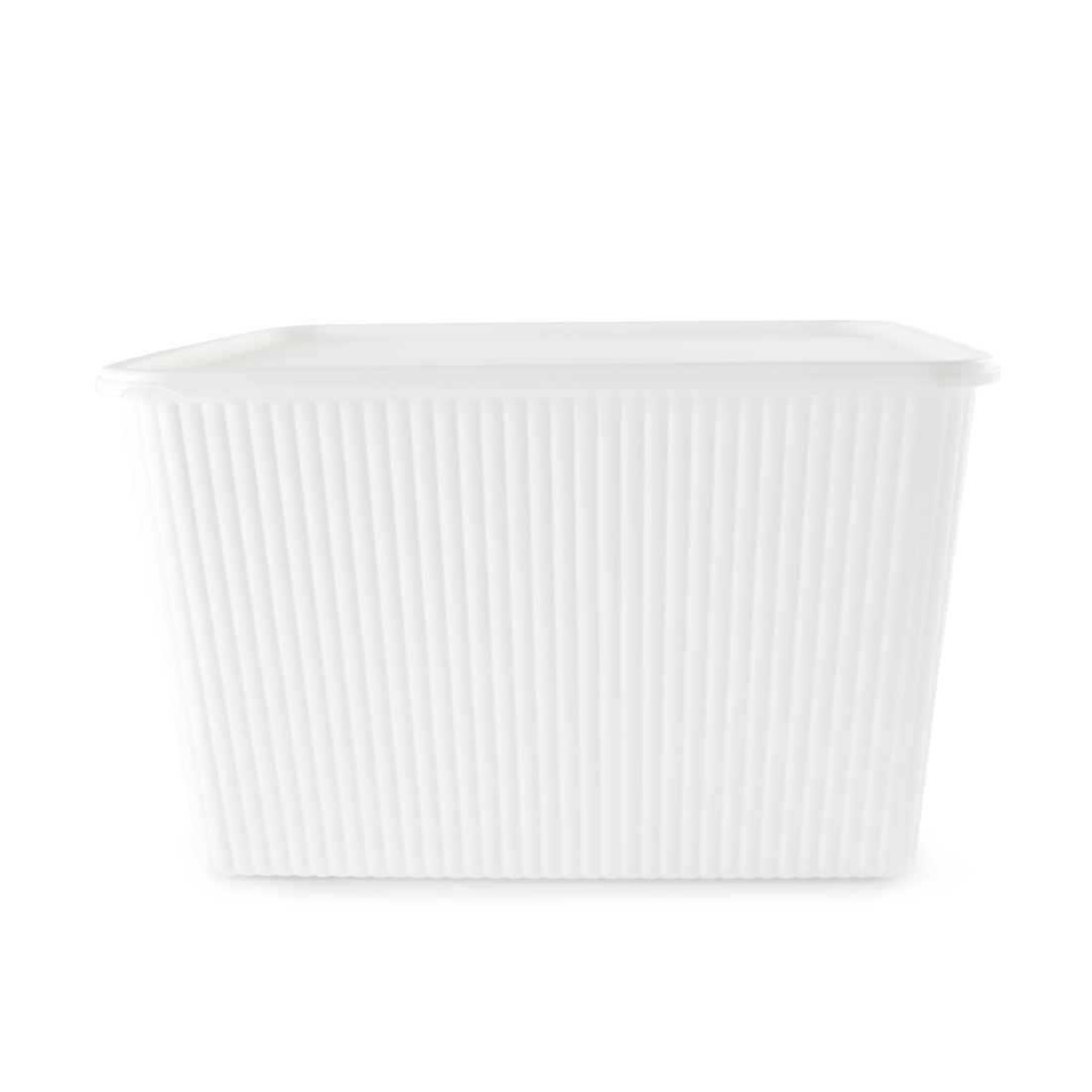 4 18L Ribbed Container - White, 4 of 10