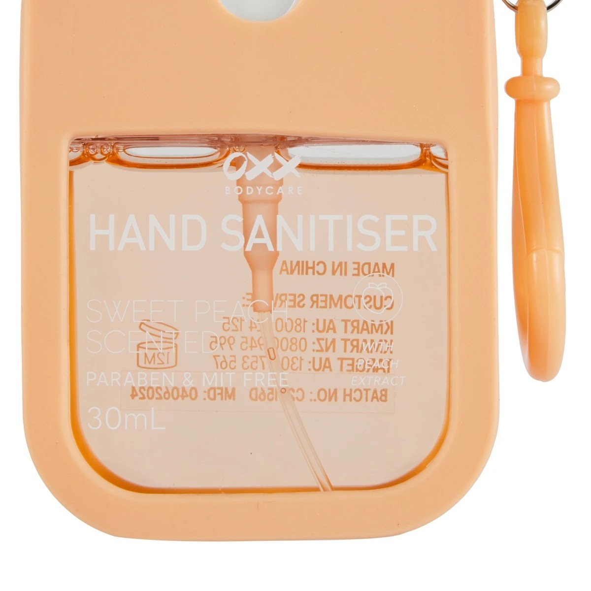 5 OXX Bodycare Hand Sanitiser 30ml - Sweet Peach Scented, 5 of 8