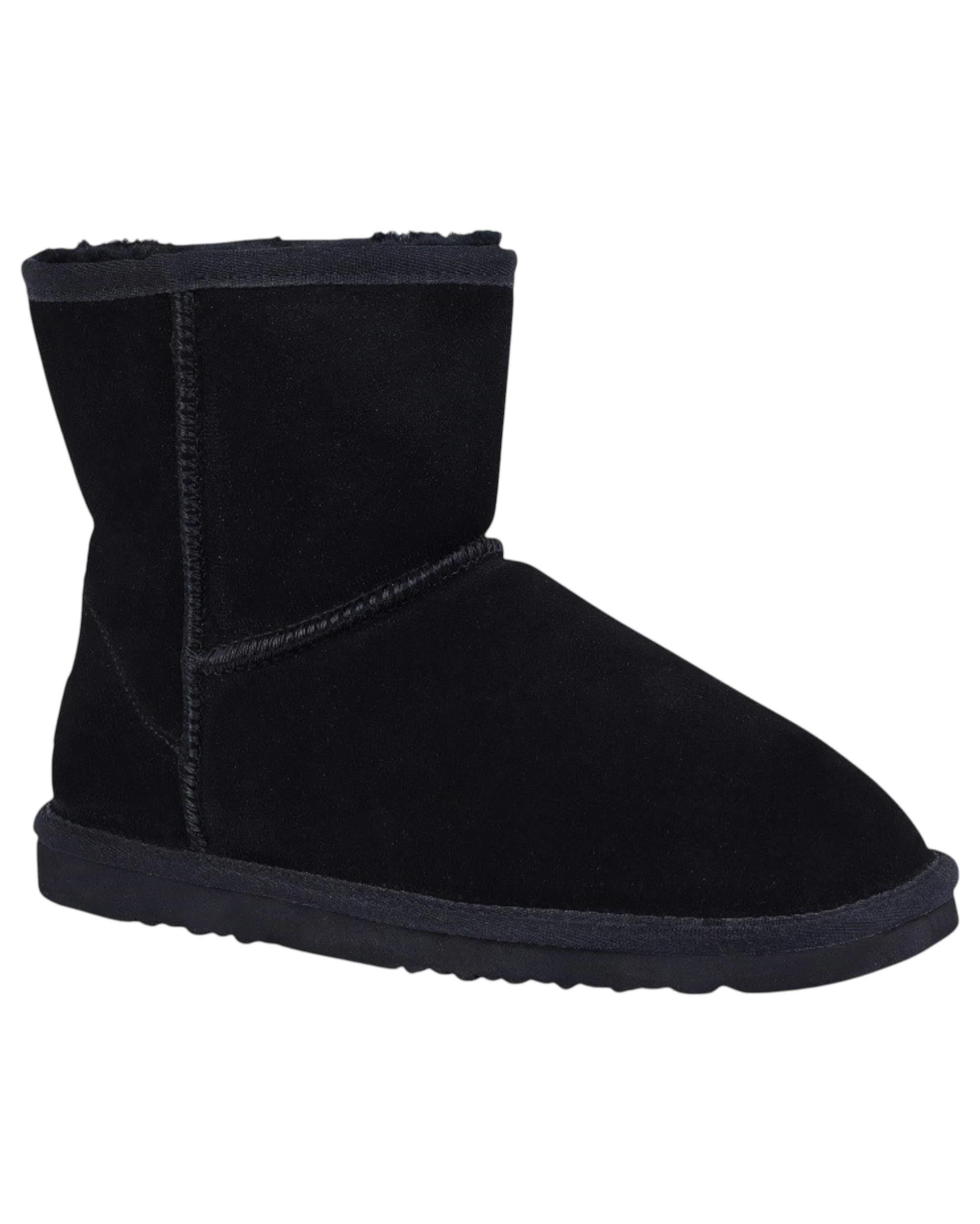 1 Grosby Mens Ugg Jackaroo Boots Casual Slip On Black Slippers BLACK, 1 of 3