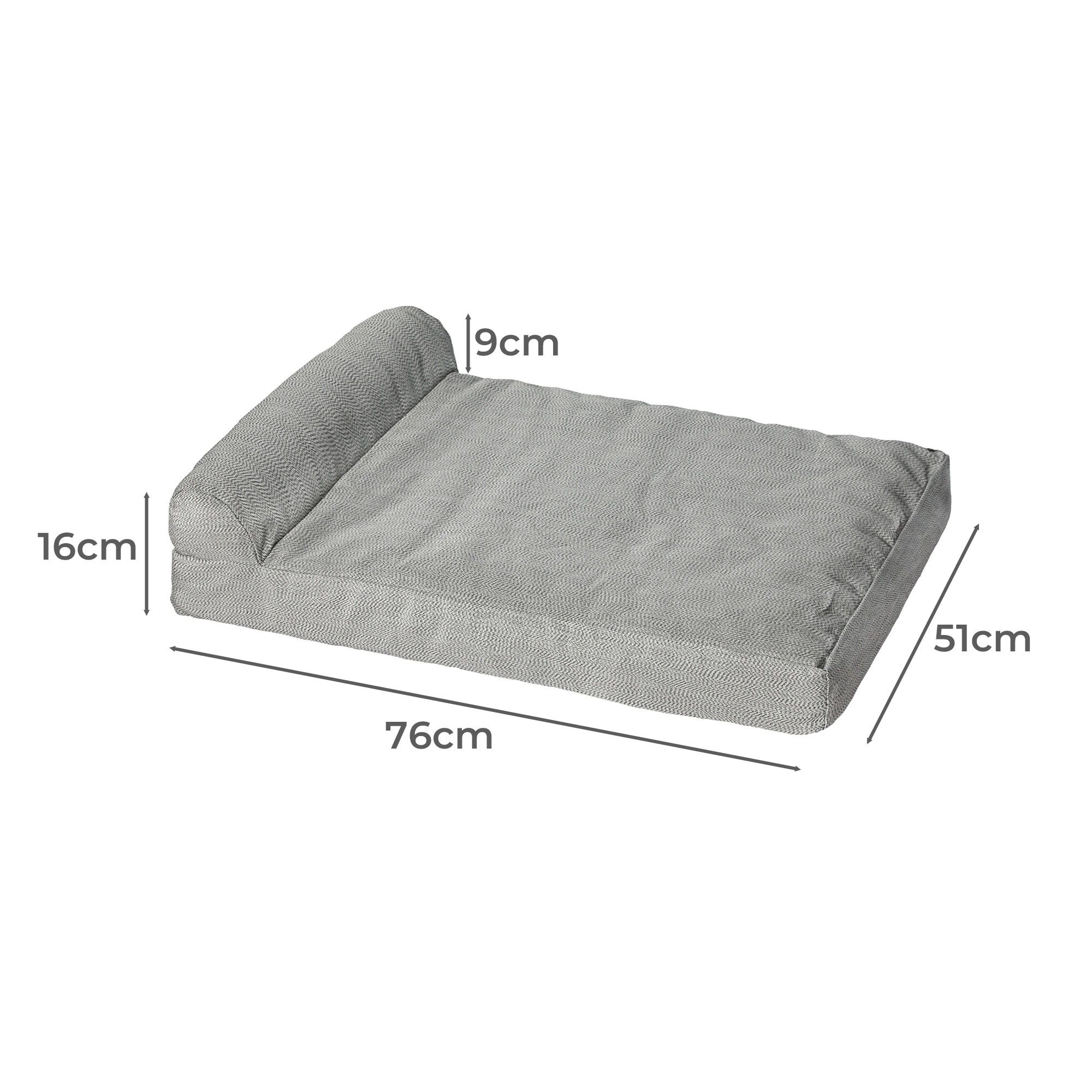 3 Pawz Pet Bed Washable M - Grey, 3 of 7