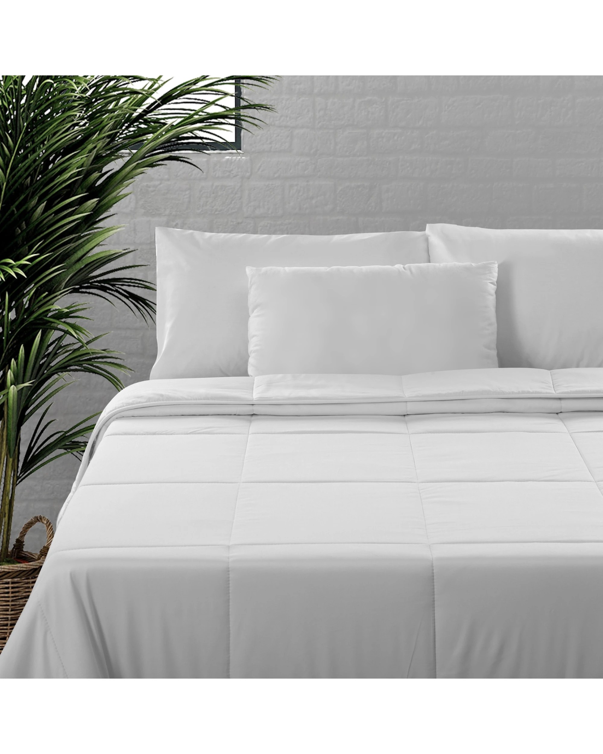 4 Natural Home 450gsm Winter Bamboo Quilt - Double Bed - White, 4 of 8