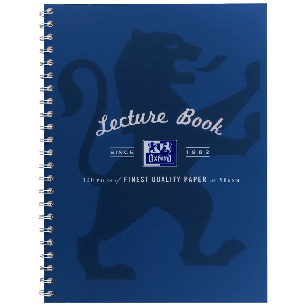 1 Oxford A4 Lecture Book 120 Page with Scribzee App Navy, 1 of 6