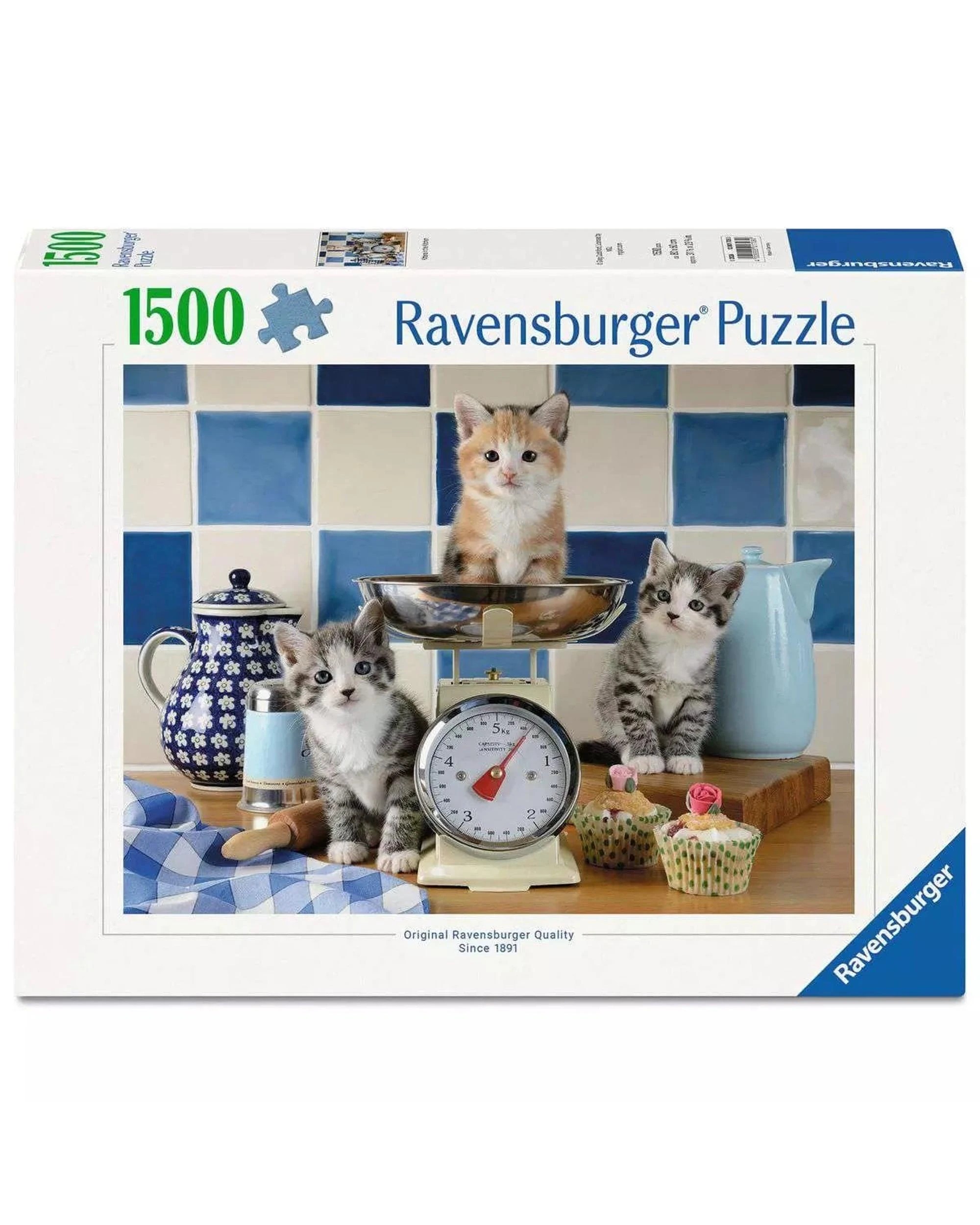 1 Ravensburger Kittens in the Kitchen 1500 Piece Jigsaw Puzzle, 1 of 3