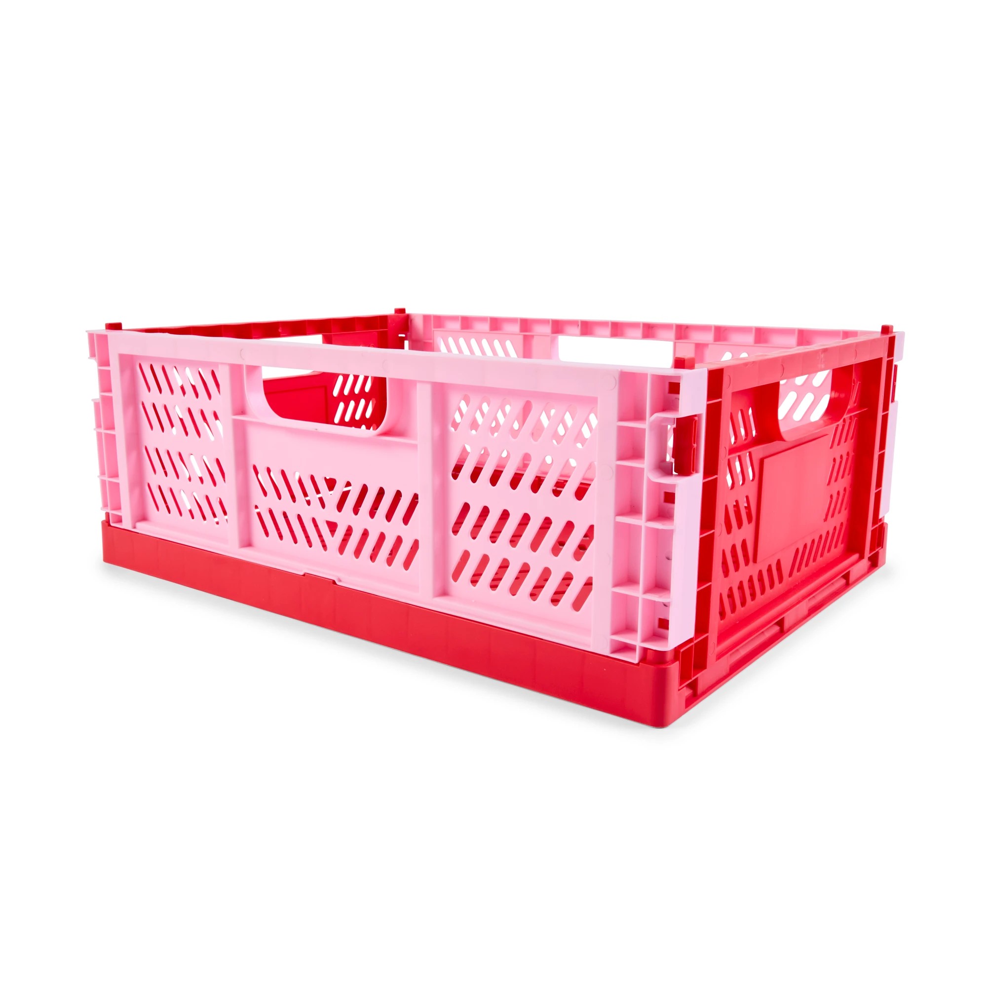 10 15L Collapsible Crate - Medium, Red, 10 of 10