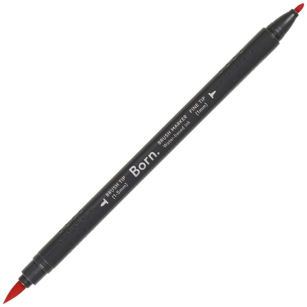 4 Born Professional Dual-Tip Marker Red Rouge 845, 4 of 4