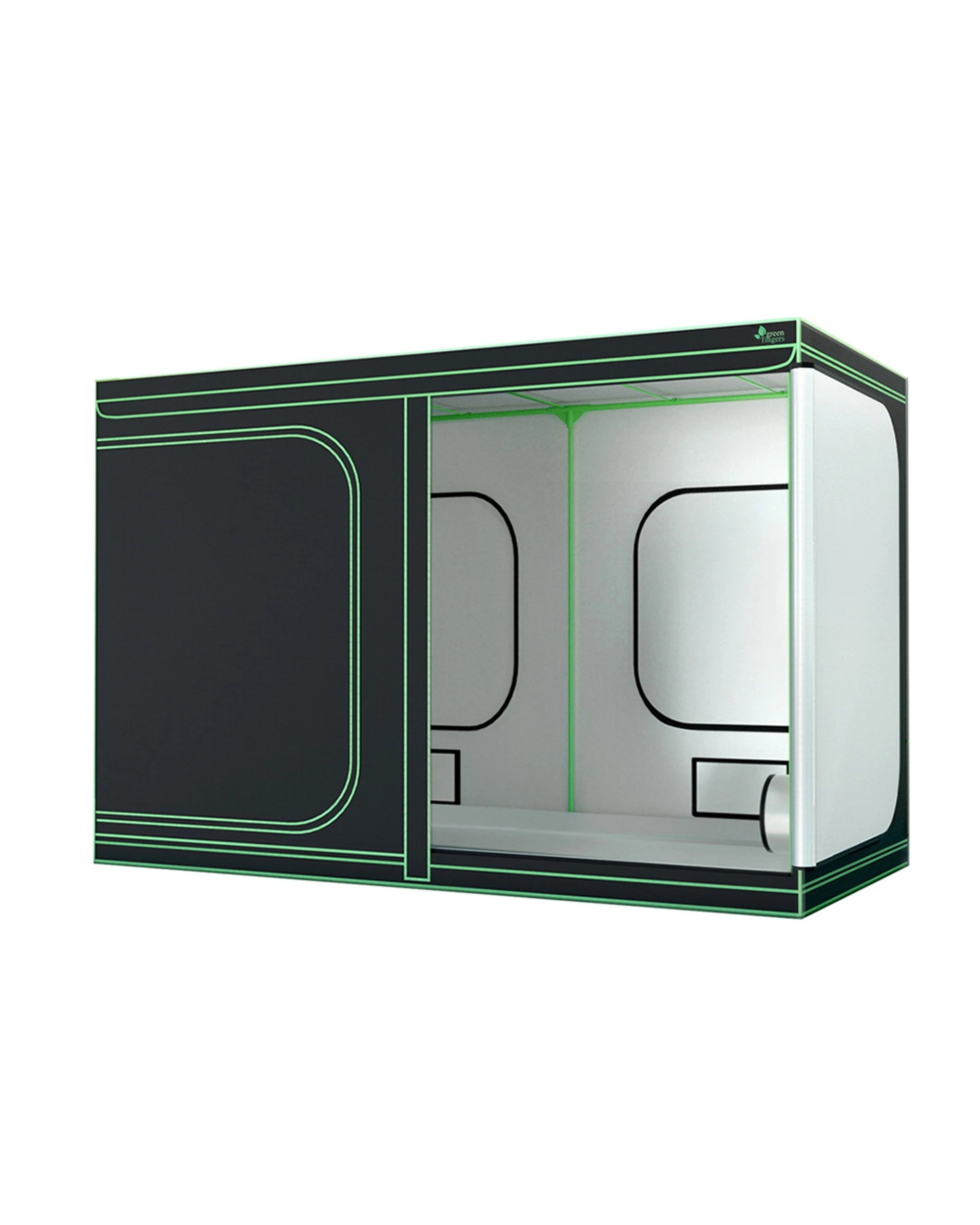 1 Green Fingers Grow Tent Kits 300x150x200cm Hydroponics Indoor Plant Grow System - Black, 1 of 5