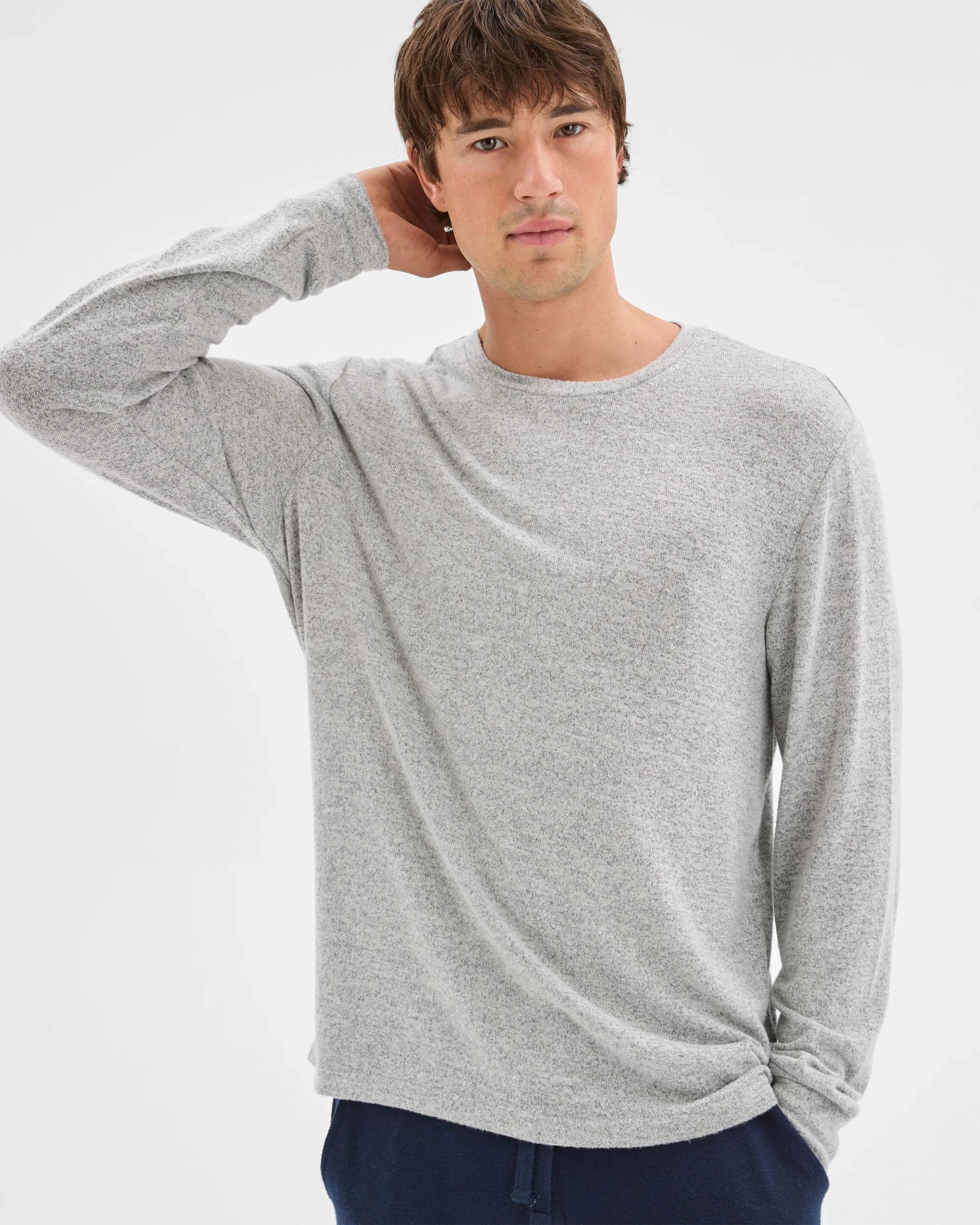 2 Maxx Cozy Long Sleeve Sleep Top GREY MARLE, 2 of 7