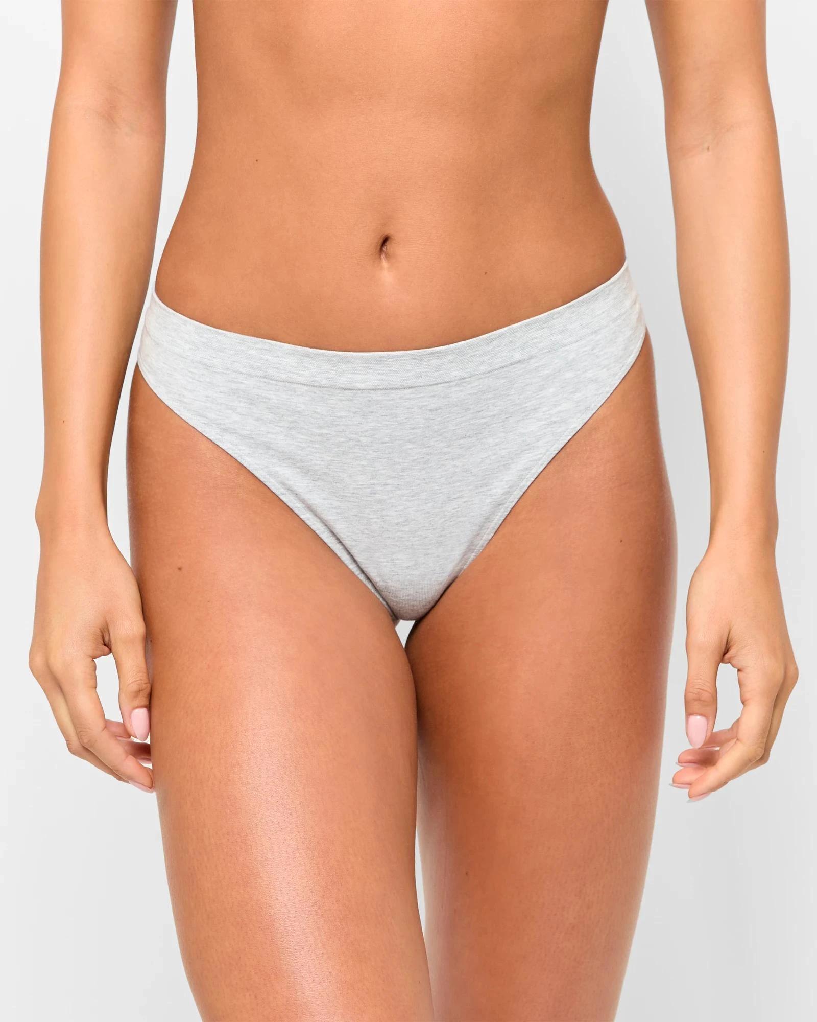 2 Target Australian Cotton Blend 2 Pack Seamfree G-String Briefs GREY MARLE/FOLKSTONE, 2 of 3