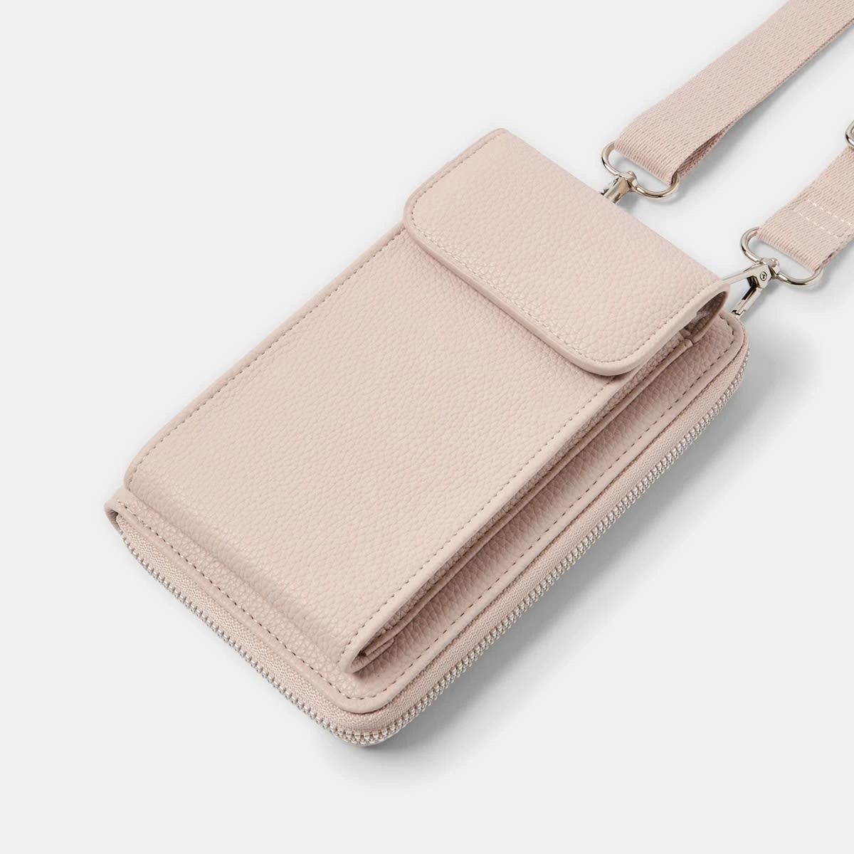 3 Sim Fabric Strap Phone Wallet LILY PINK, 3 of 4