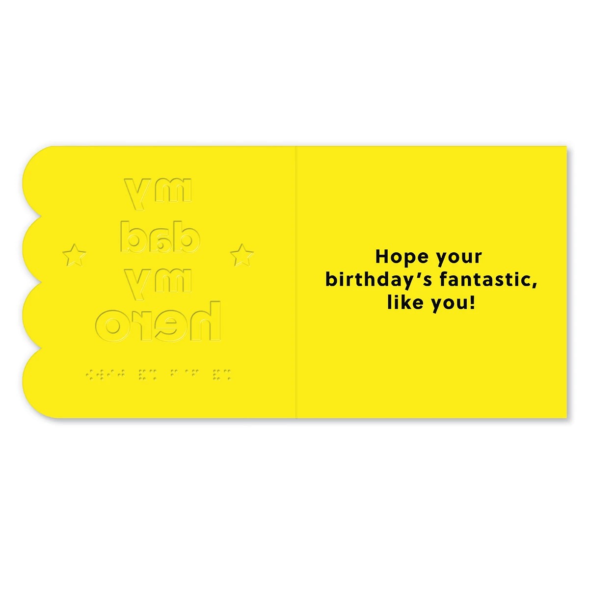 2 Hallmark Braille Greeting Card - My Dad My Hero, 2 of 3