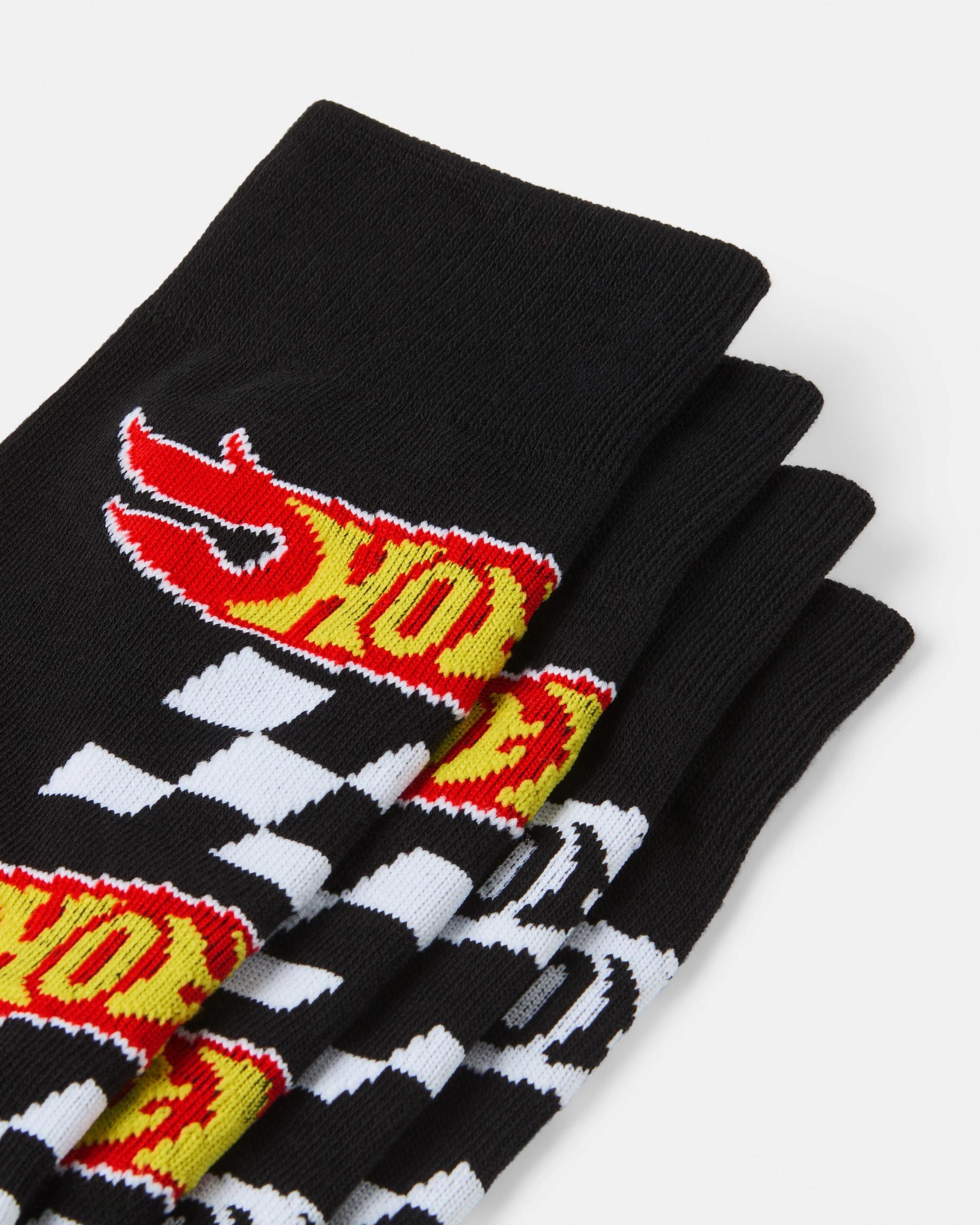 2 2 Pack Hot Wheels License Socks Hot Wheels, 2 of 3