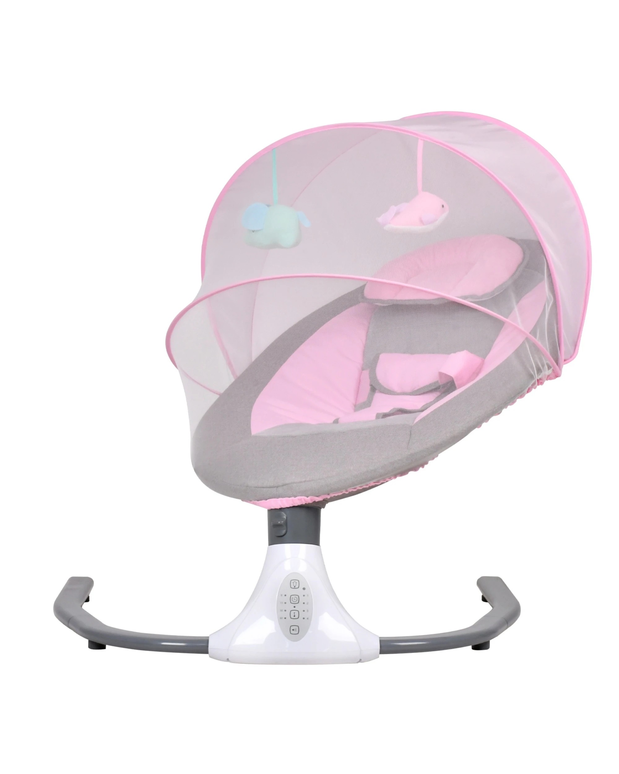 5 Advwin Electric Baby Swing Chair with Mosquito Net  - Pink, 5 of 10