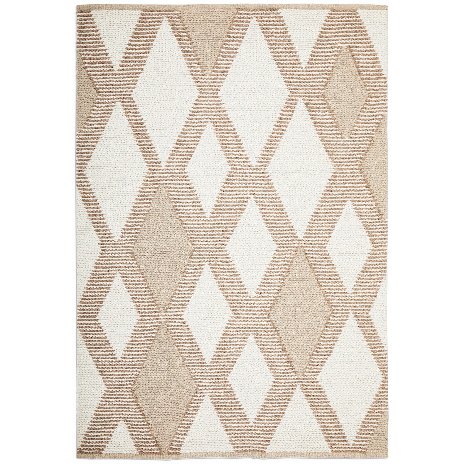 2 Common Ground Rugs Camden Shelly 225x155cm - Medium Hand Woven Floor Rug - Beige, 2 of 6