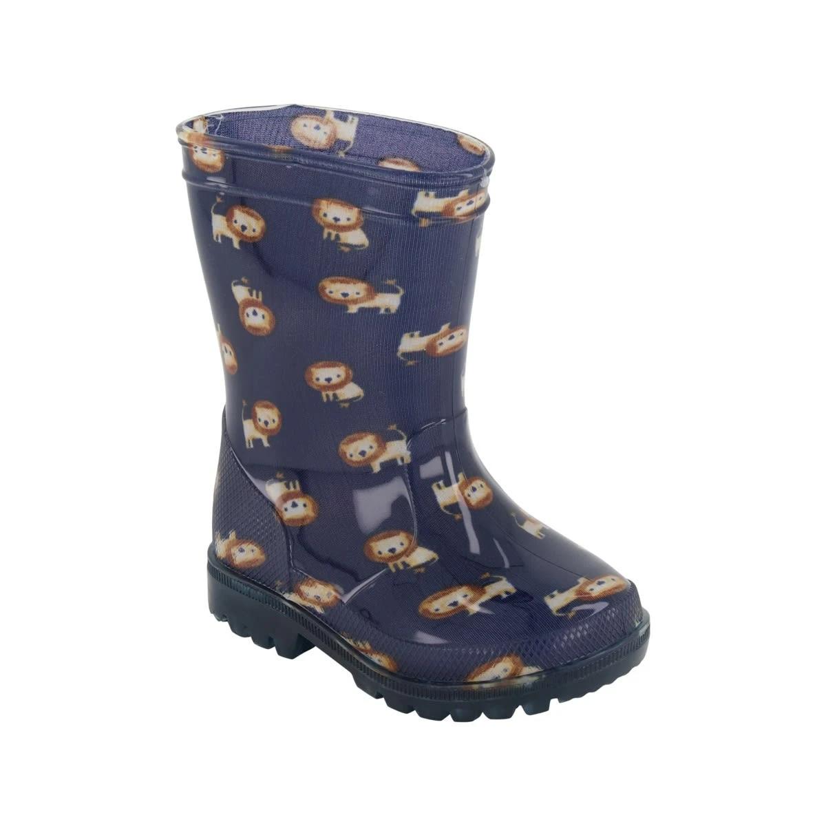 1 Baby Light Up Rainboots Nvy Lions, 1 of 5