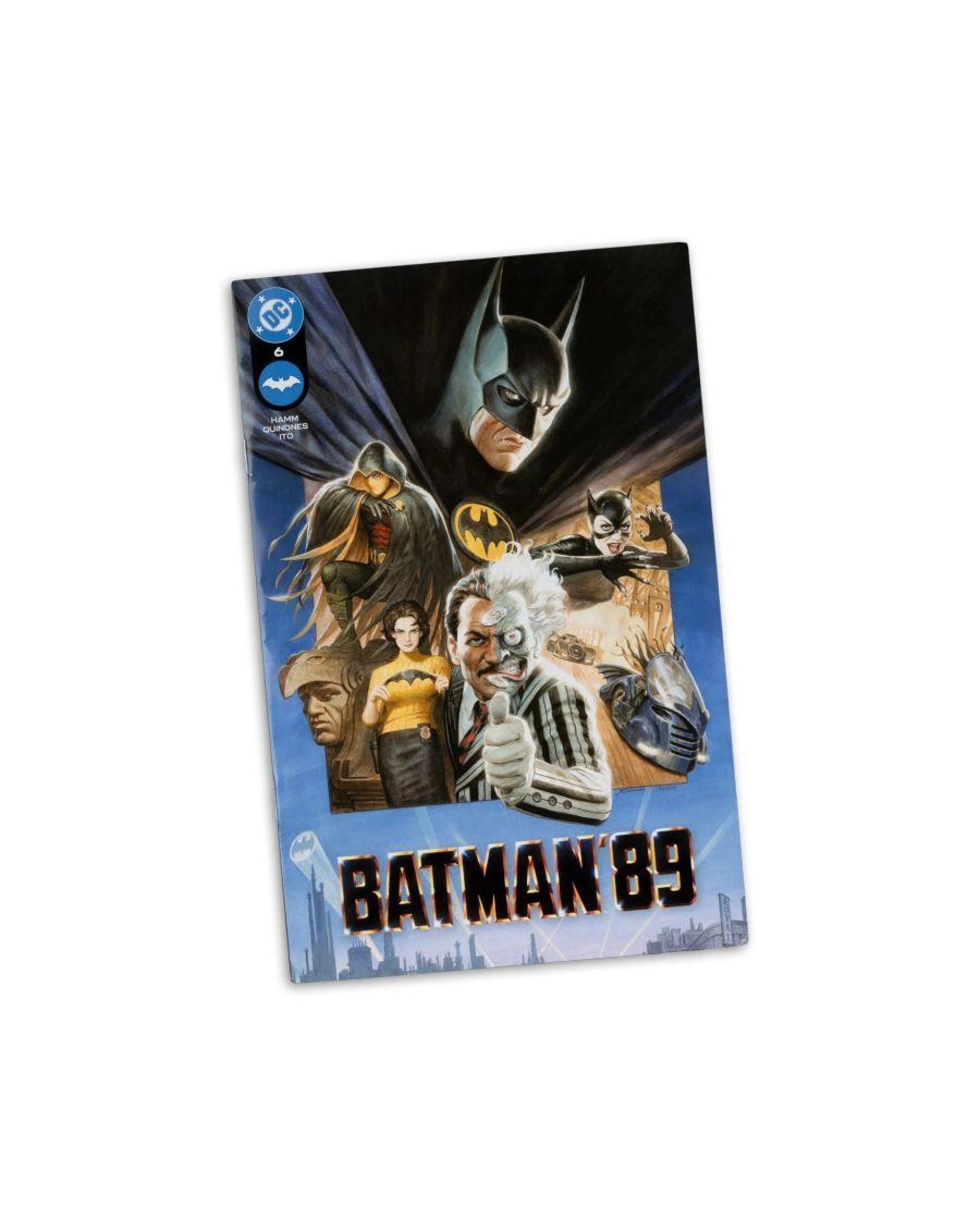 6 McFarlane DC Direct Batman 1995 Two-Face Platinum Edition Page Punchers 7 inch Figure with Comic, 6 of 9