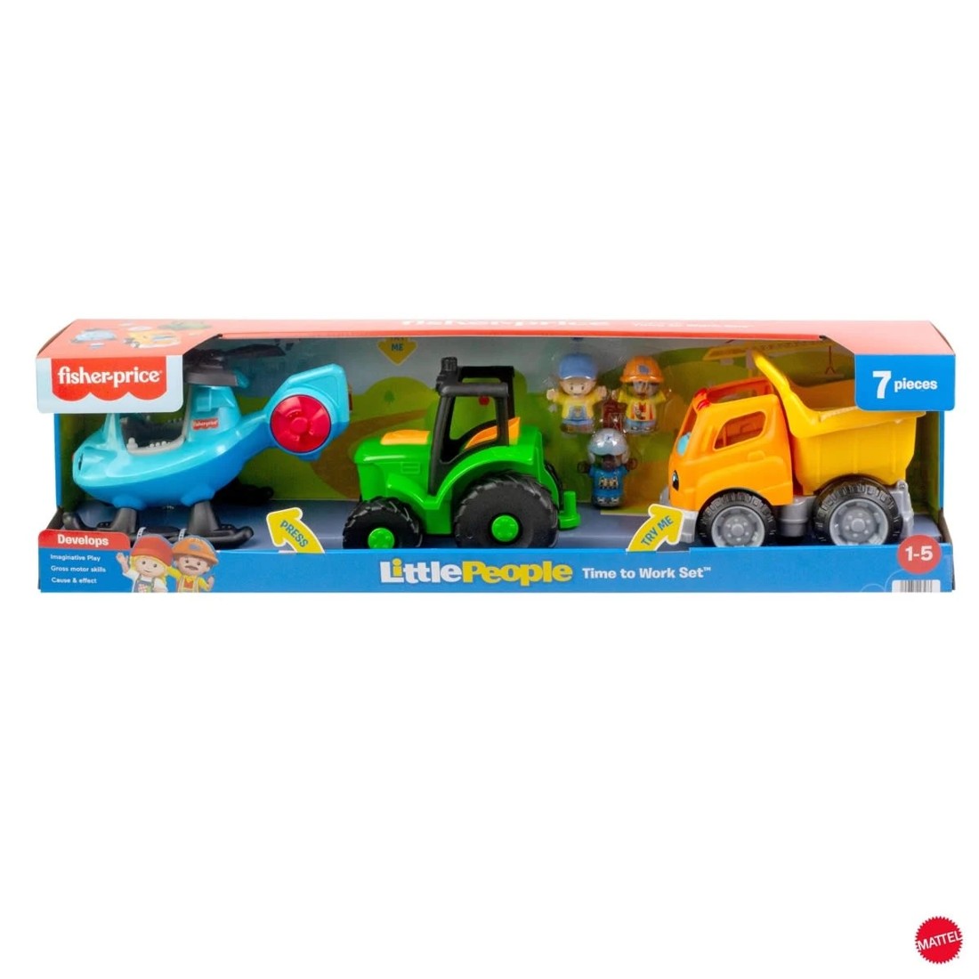 1 7 Piece Fisher-Price Little People Time to Work Set, 1 of 7
