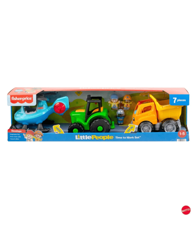 7 Piece Fisher-Price Little People Time to Work