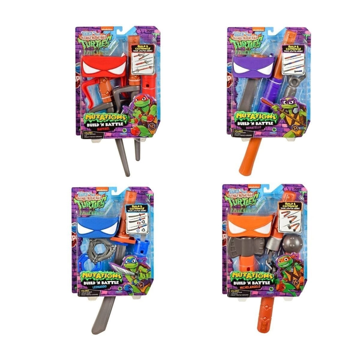 1 Nickelodeon Tales of the Teenage Mutant Ninja Turtles Mutations Build N Battle Roleplay Set - Assorted, 1 of 2
