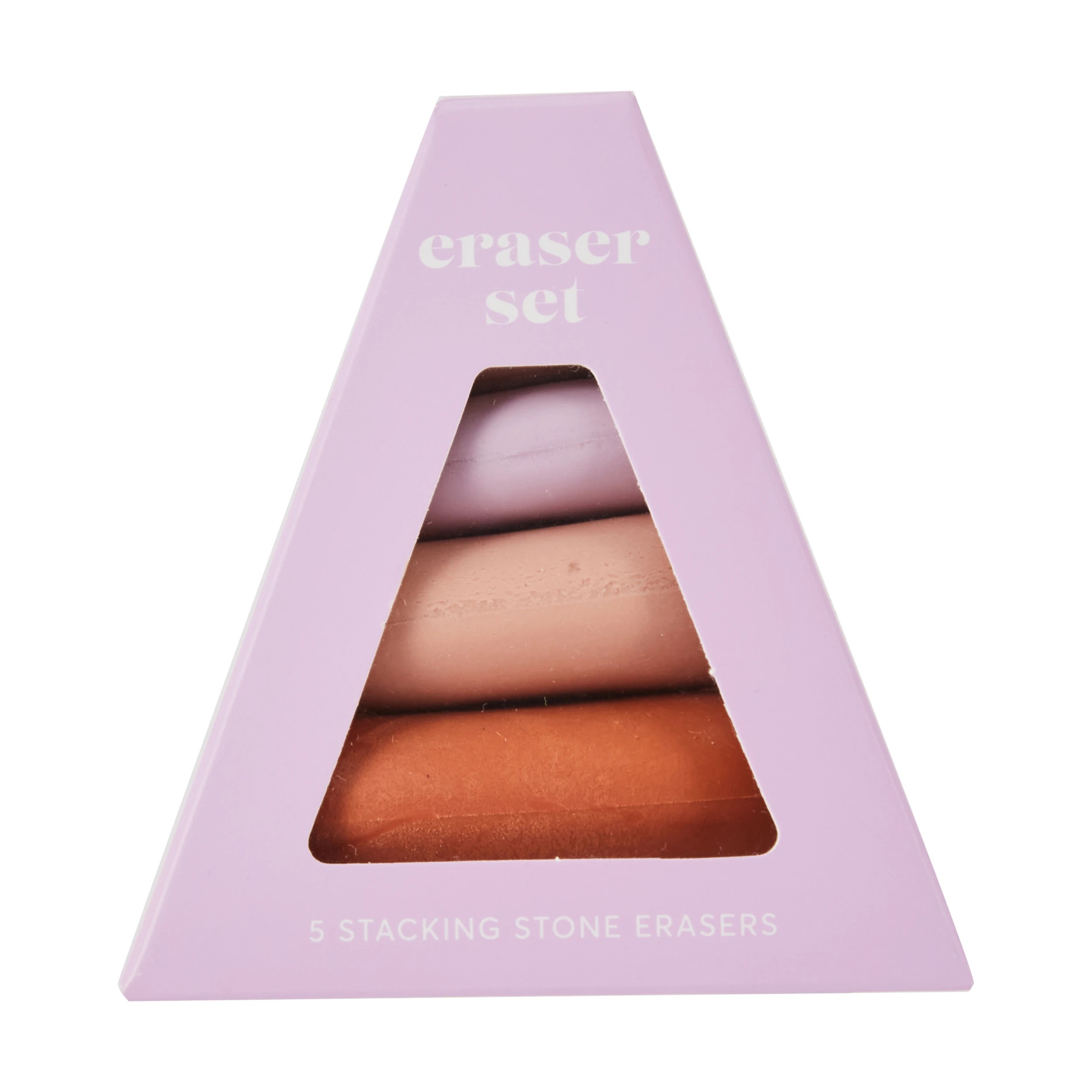 1 5 Pack Stacking Stone Eraser Set, 1 of 6