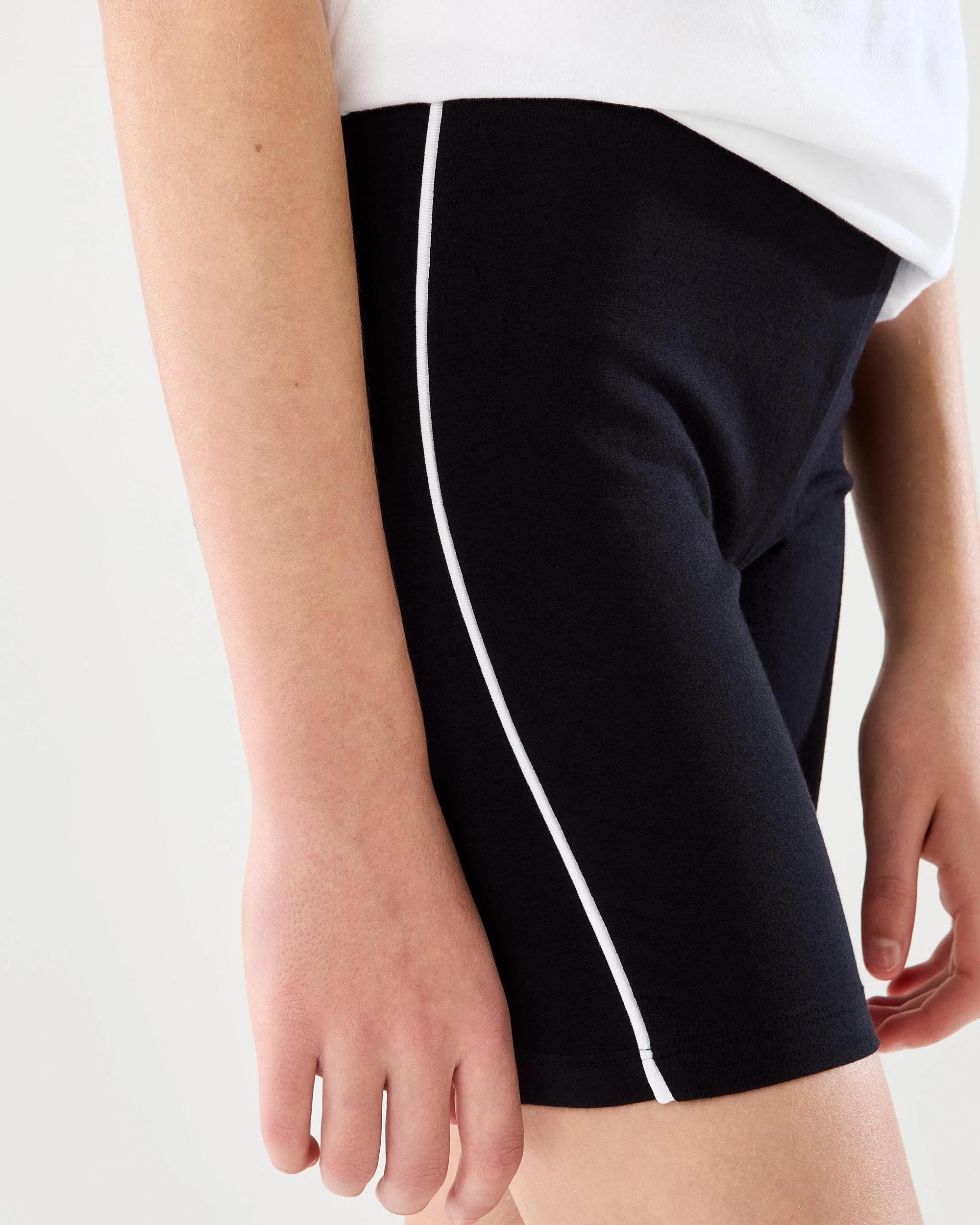 4 Side Piping Bike Shorts Black, 4 of 6
