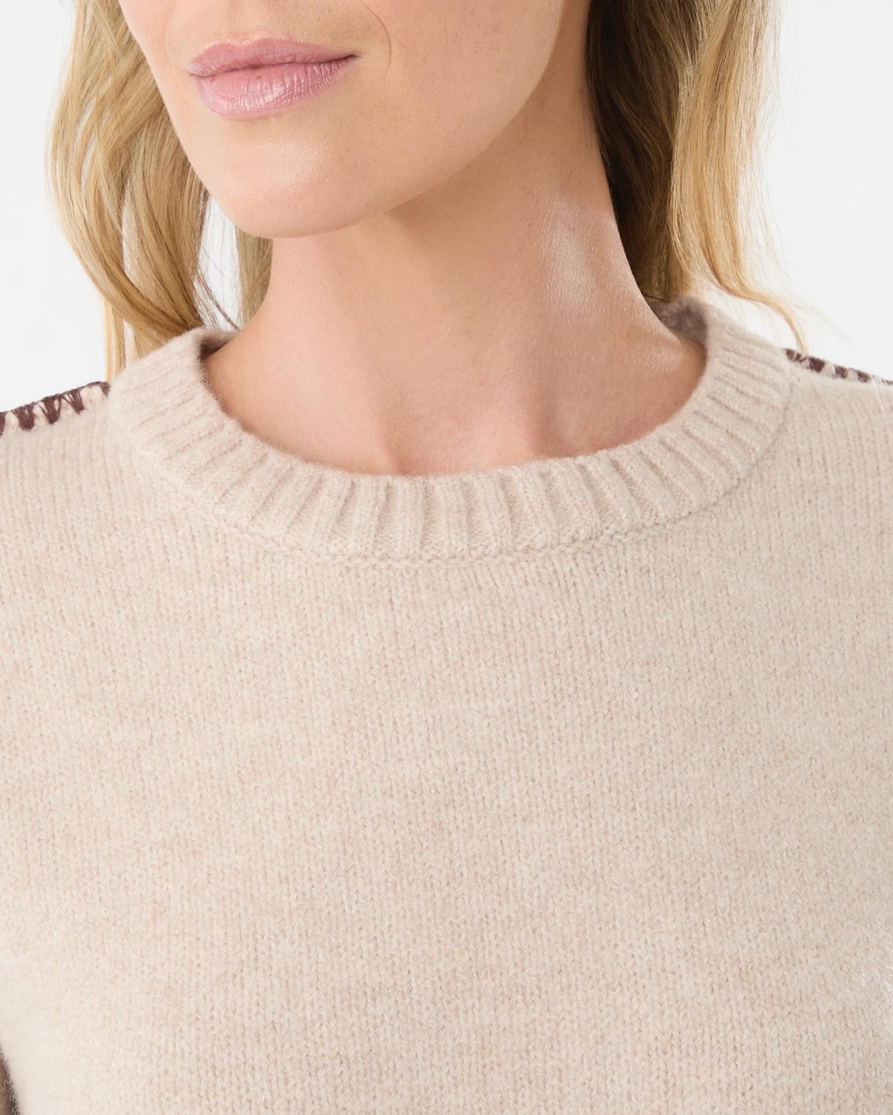 5 Blanket Stitch Jumper Bge Otml, 5 of 7