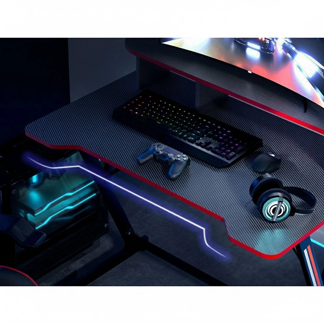 5 Artiss Gaming Desk Computer Desks 100CM - Black, 5 of 5