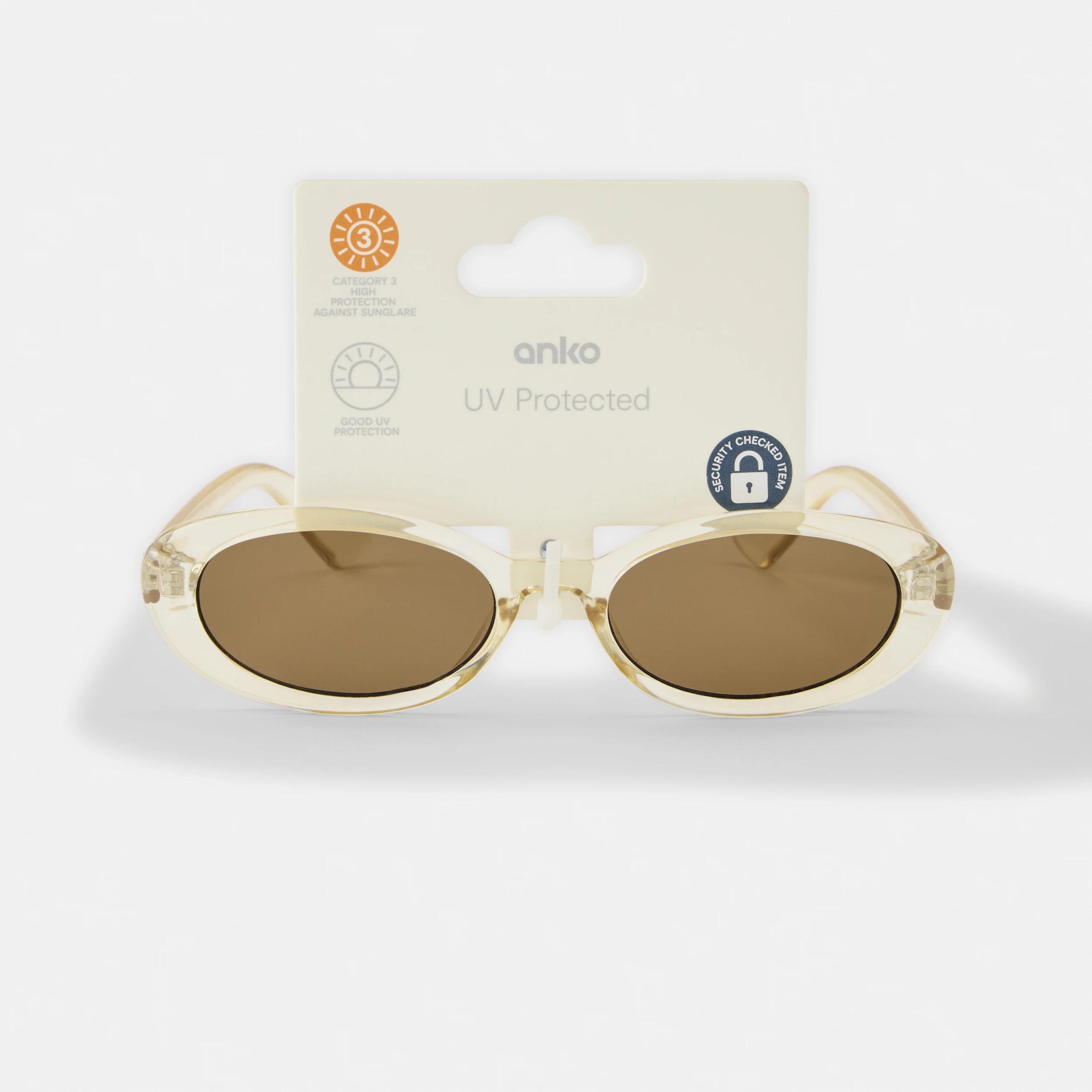 6 Oval Shape Sunglasses Trn Yellow, 6 of 6