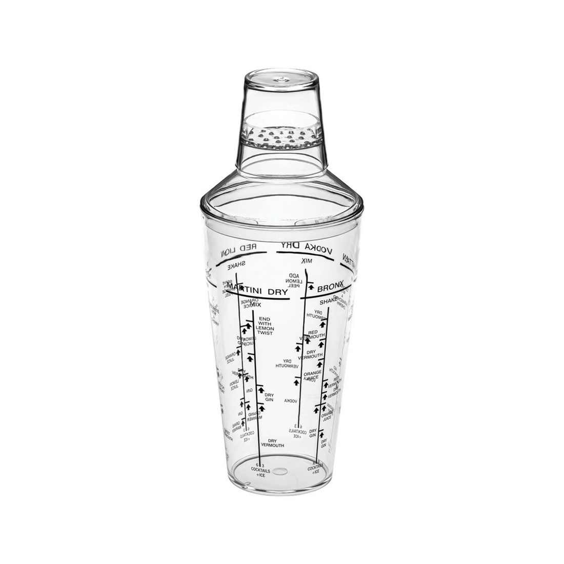 3 Avanti Acrylic Cocktail Shaker 700ml Built-in Strainer With Six Recipes
 - Plain, 3 of 3