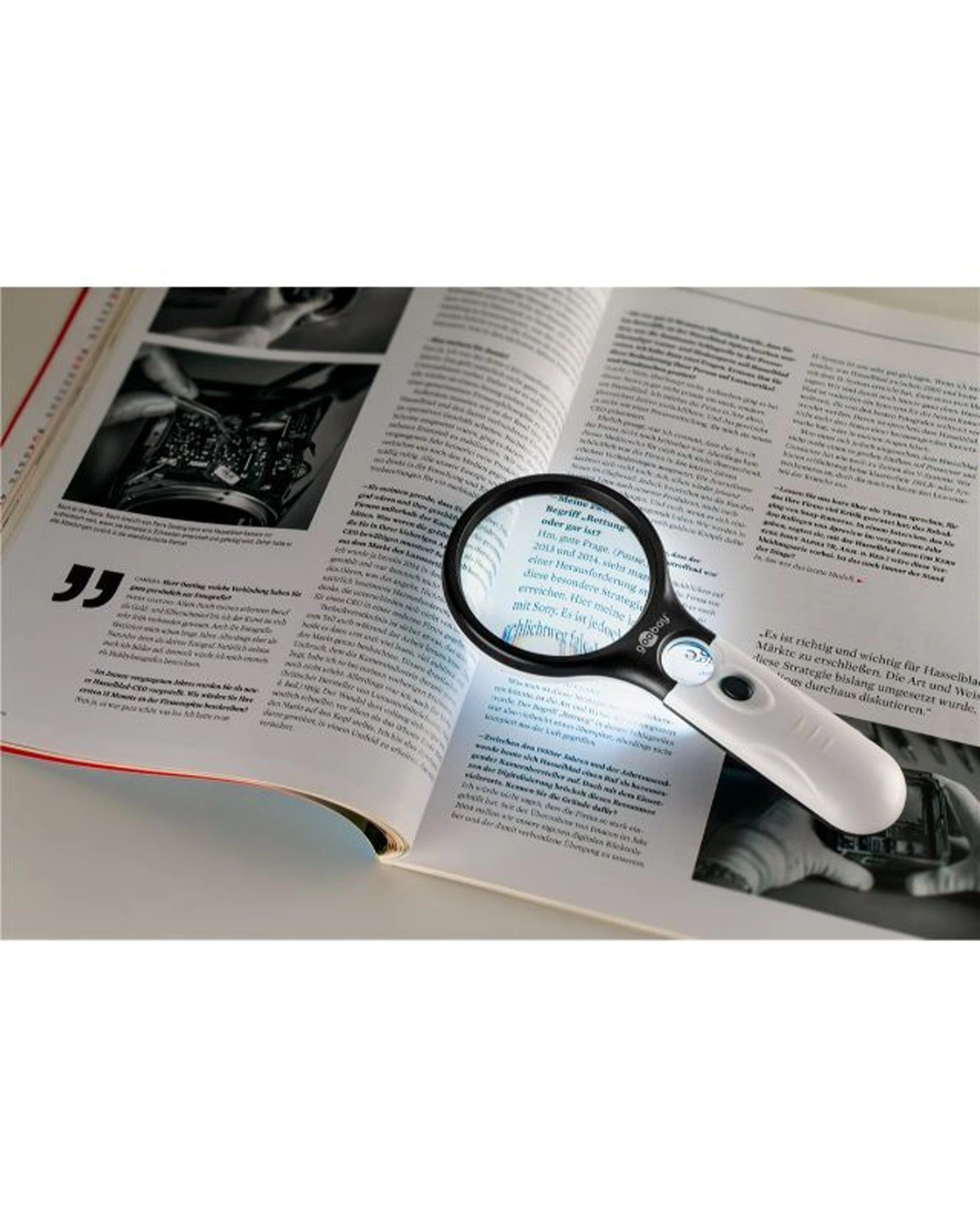2 Goobay Plastic LED Handheld Reading Magnifier 11cm, 2 of 2